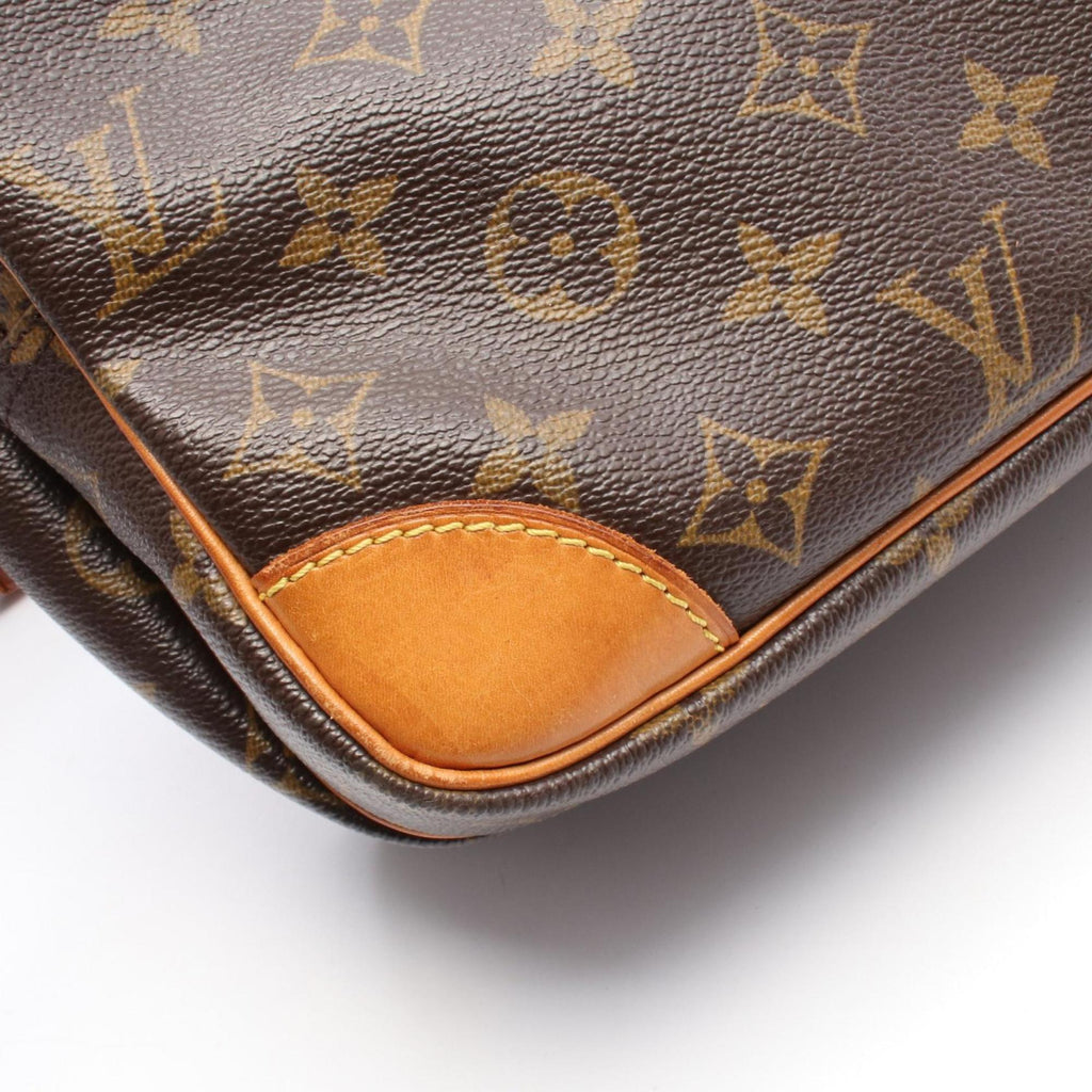 Louis Vuitton Brown Monogram Pvc Coated Canvas Leather Shoulder Bag