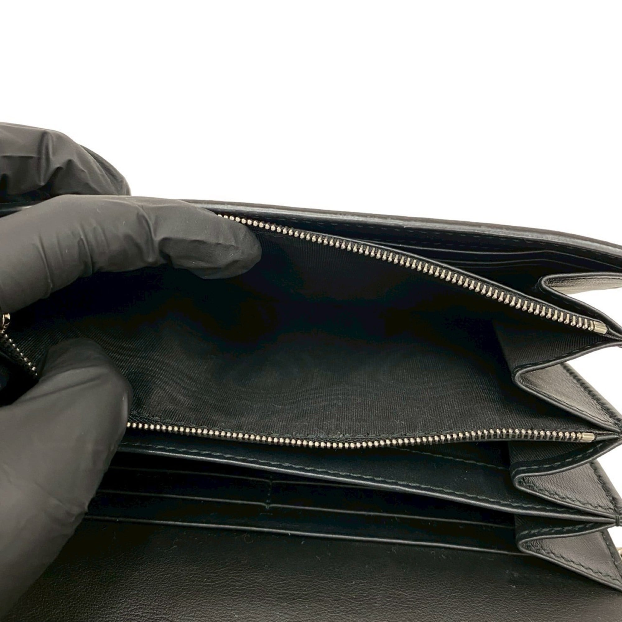 Gucci Brown Leather Pvc Pochette Shoulder Bag (Pre-Owned)