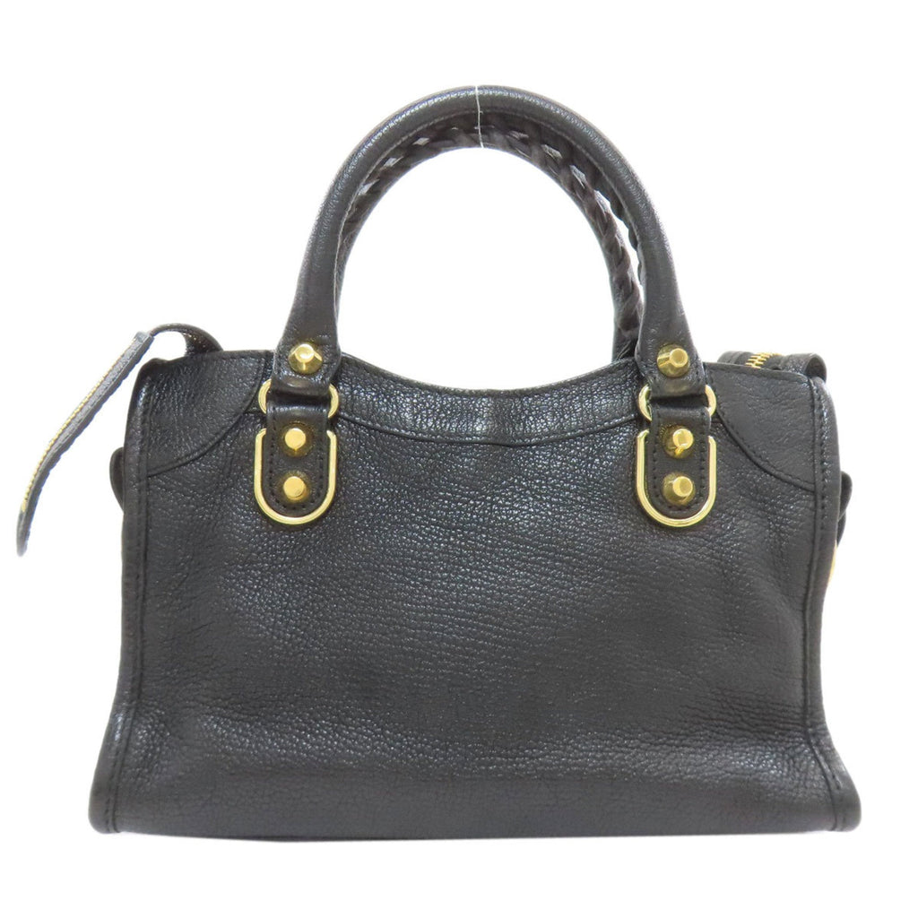 Balenciaga Black Leather Hand