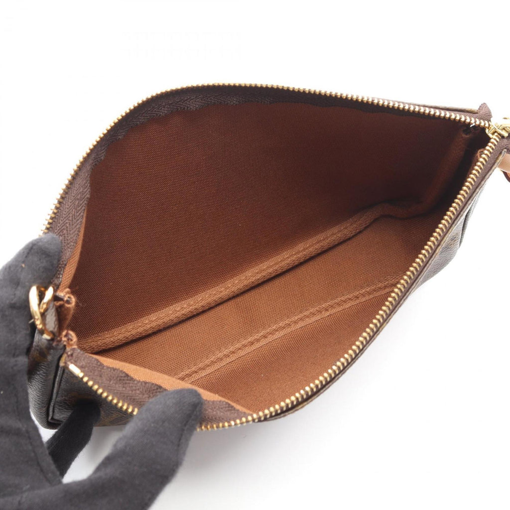 Louis Vuitton Brown Coated Canvas Pvc Monogram Leather Handbag