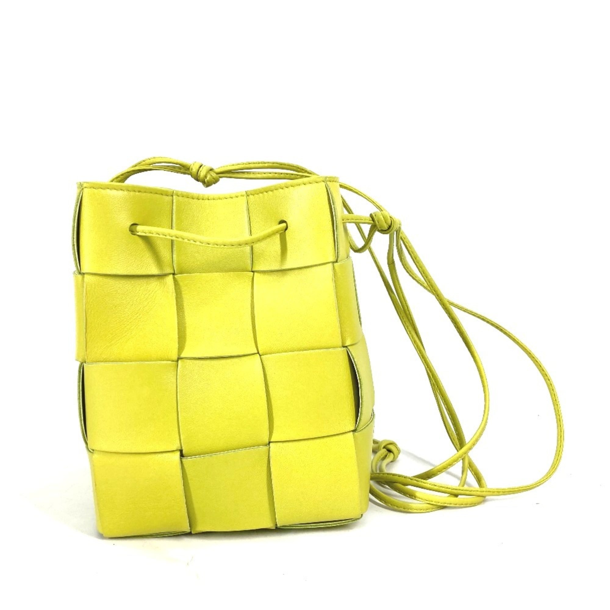 Bottega Veneta Light Green Leather Pochette Shoulder Bag