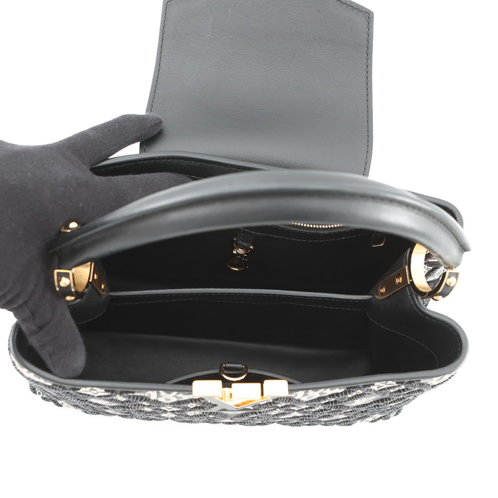 Louis Vuitton Black Noir Leather Handbag