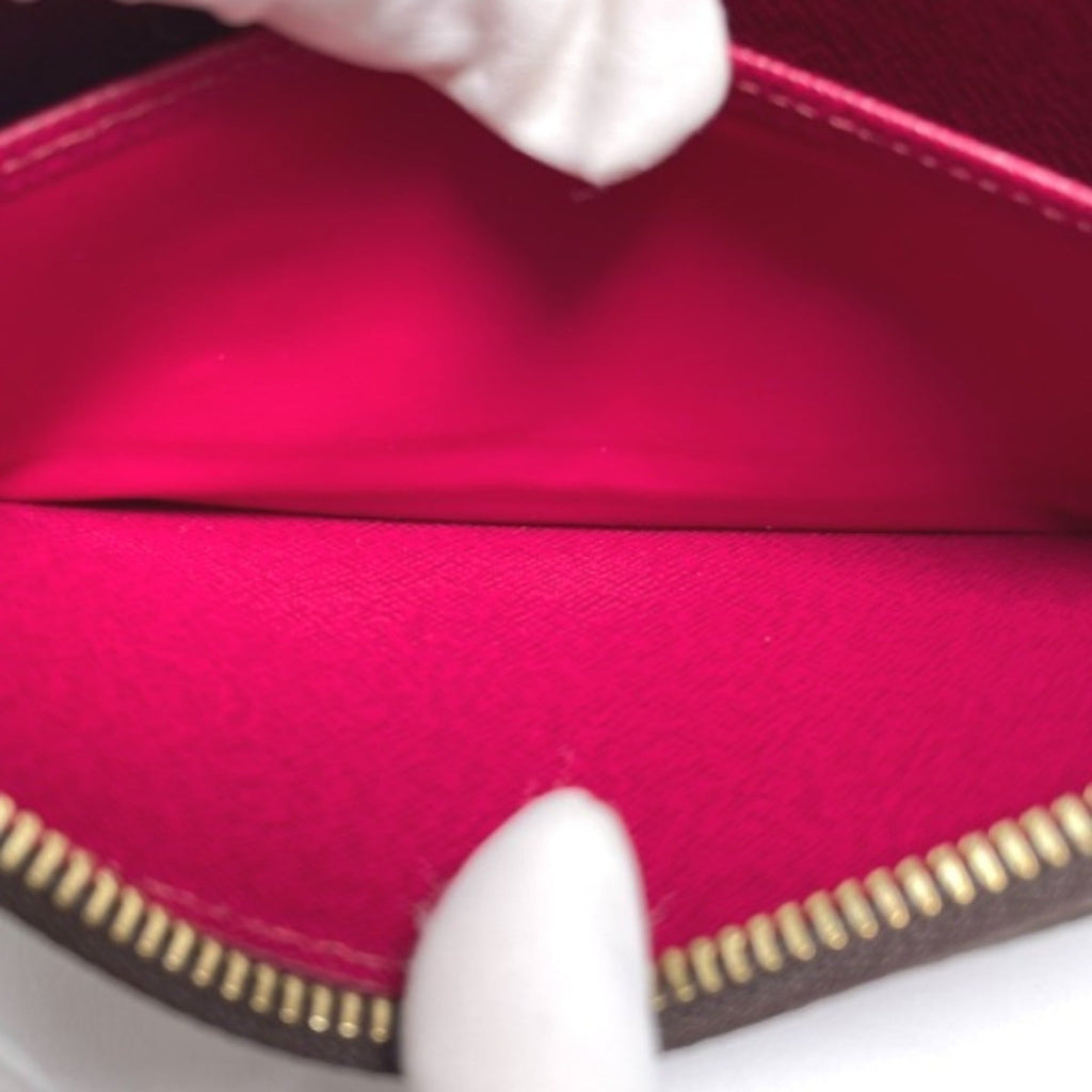 Louis Vuitton Brown Fuchsia Monogram Long Wallet