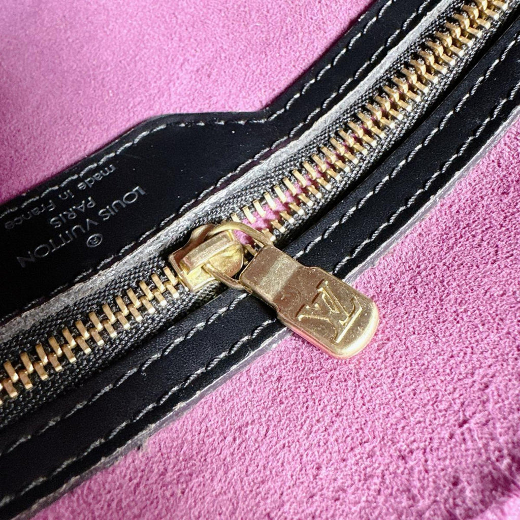 Louis Vuitton Black Epi Leather Shoulder Bag Tote Bag