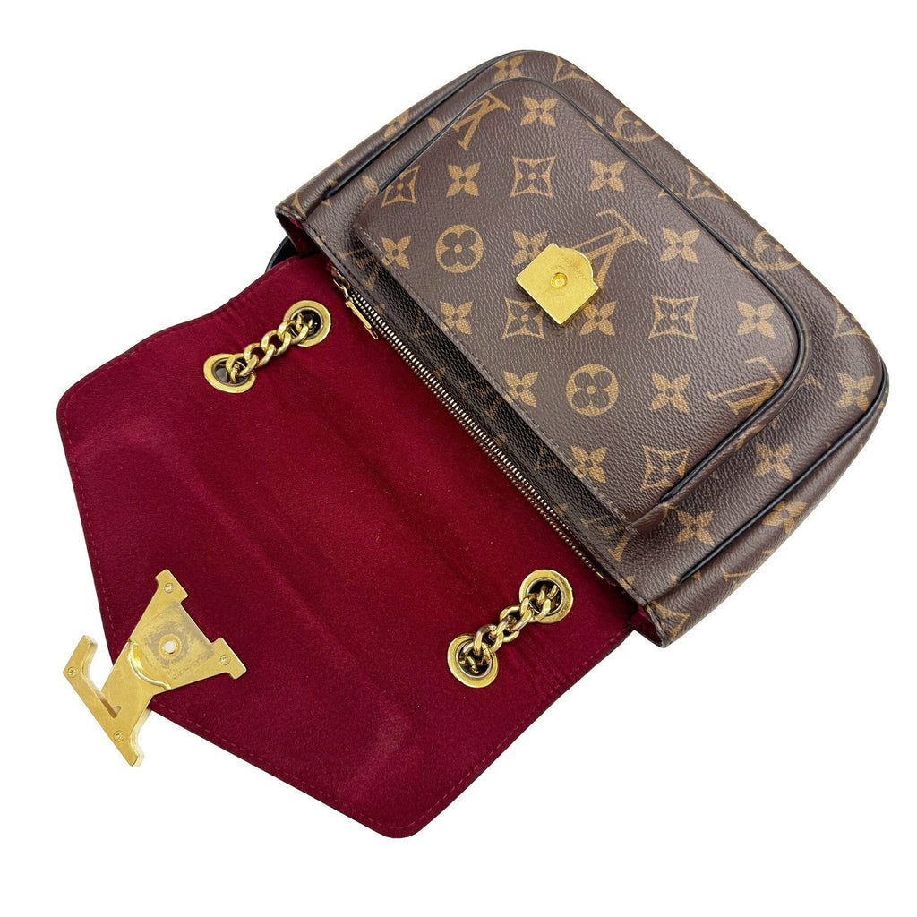 Louis Vuitton Monogram Black Brown Monogram Leather Shoulder Bag