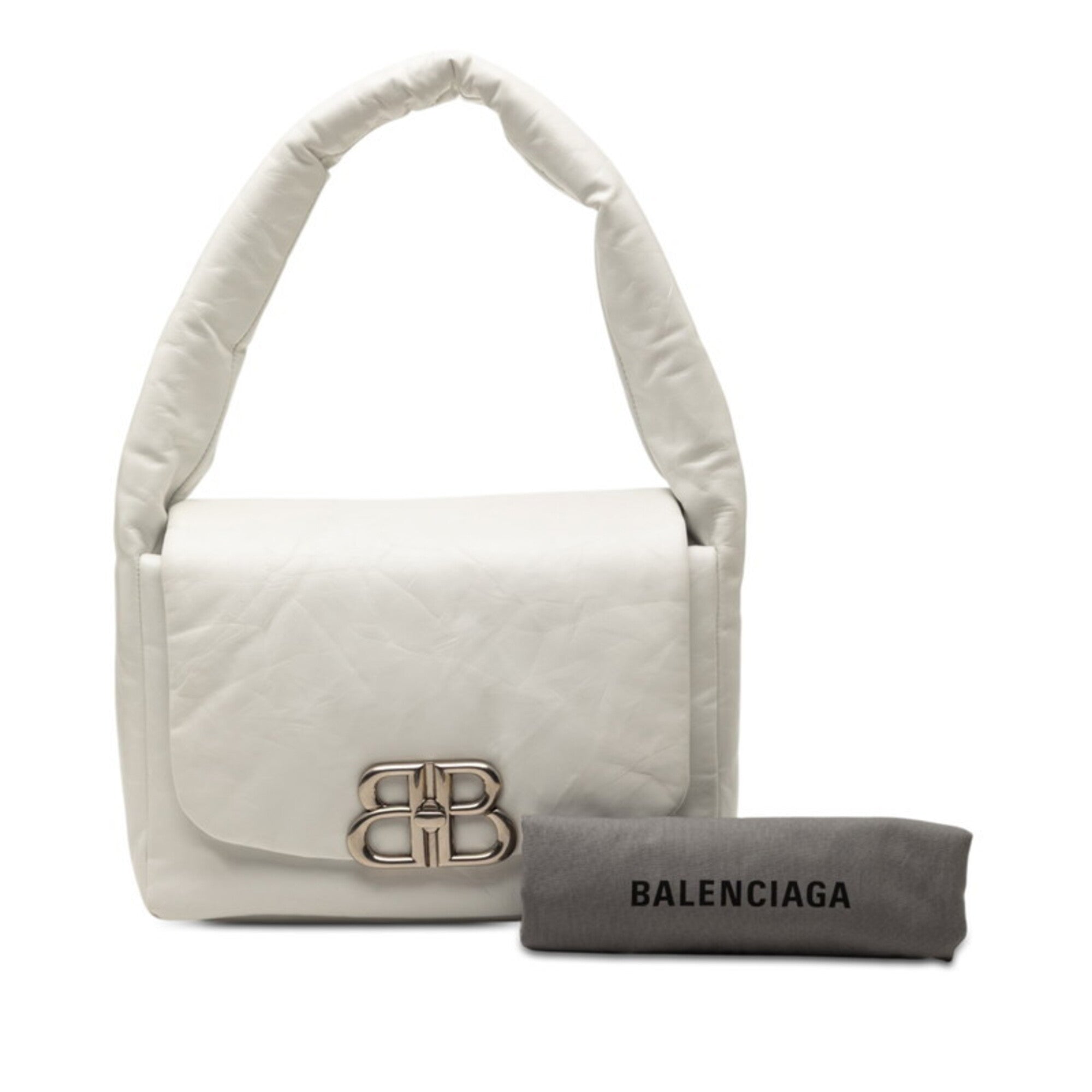 Balenciaga White Leather Shoulder