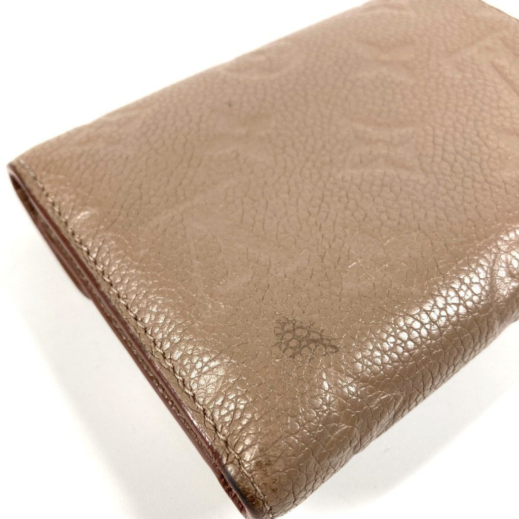Louis Vuitton Beige Monogram Empreinte Wallet (Tri-Fold)