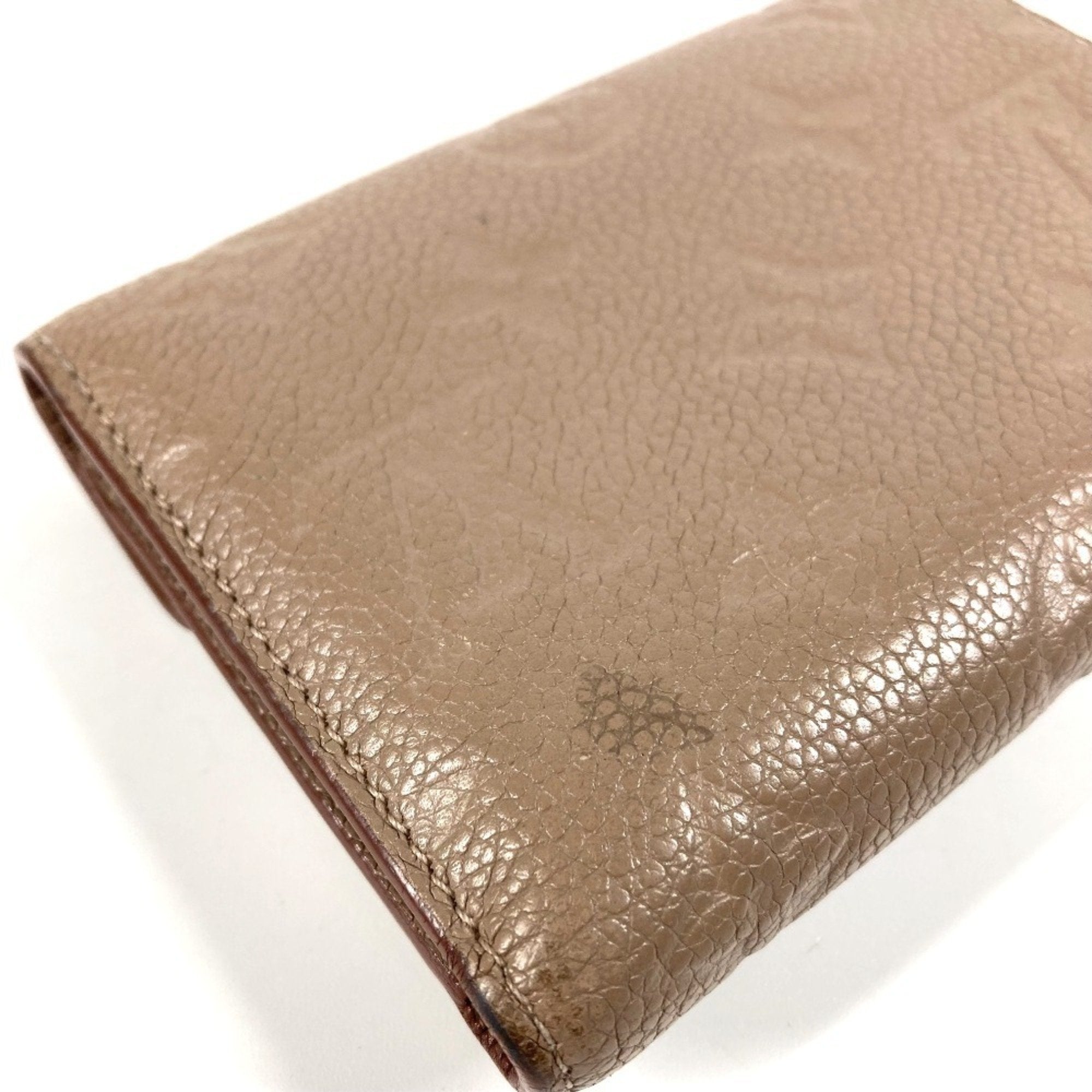 Louis Vuitton Beige Monogram Empreinte Wallet (Tri-Fold)