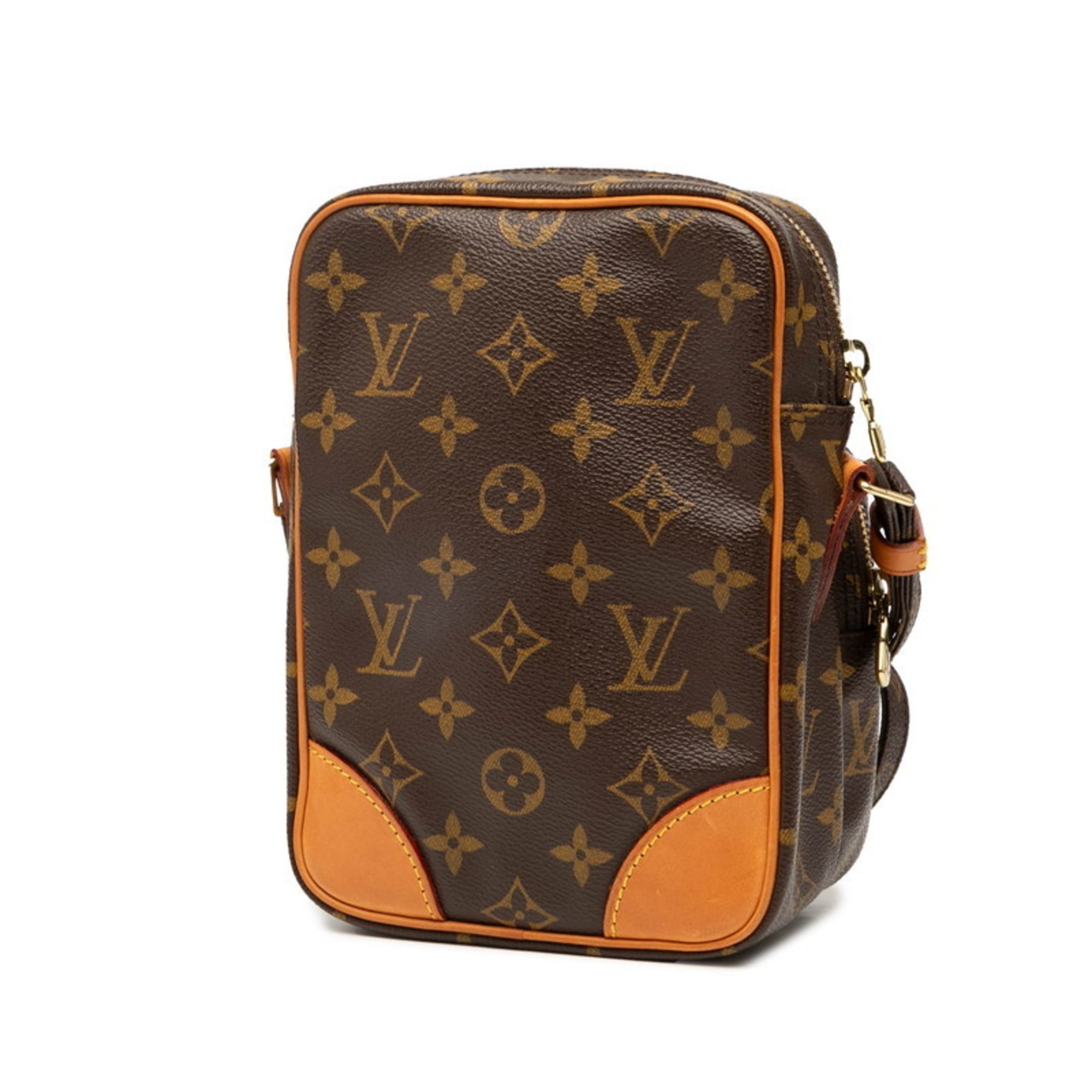 Louis Vuitton Brown Pvc Leather Shoulder Bag