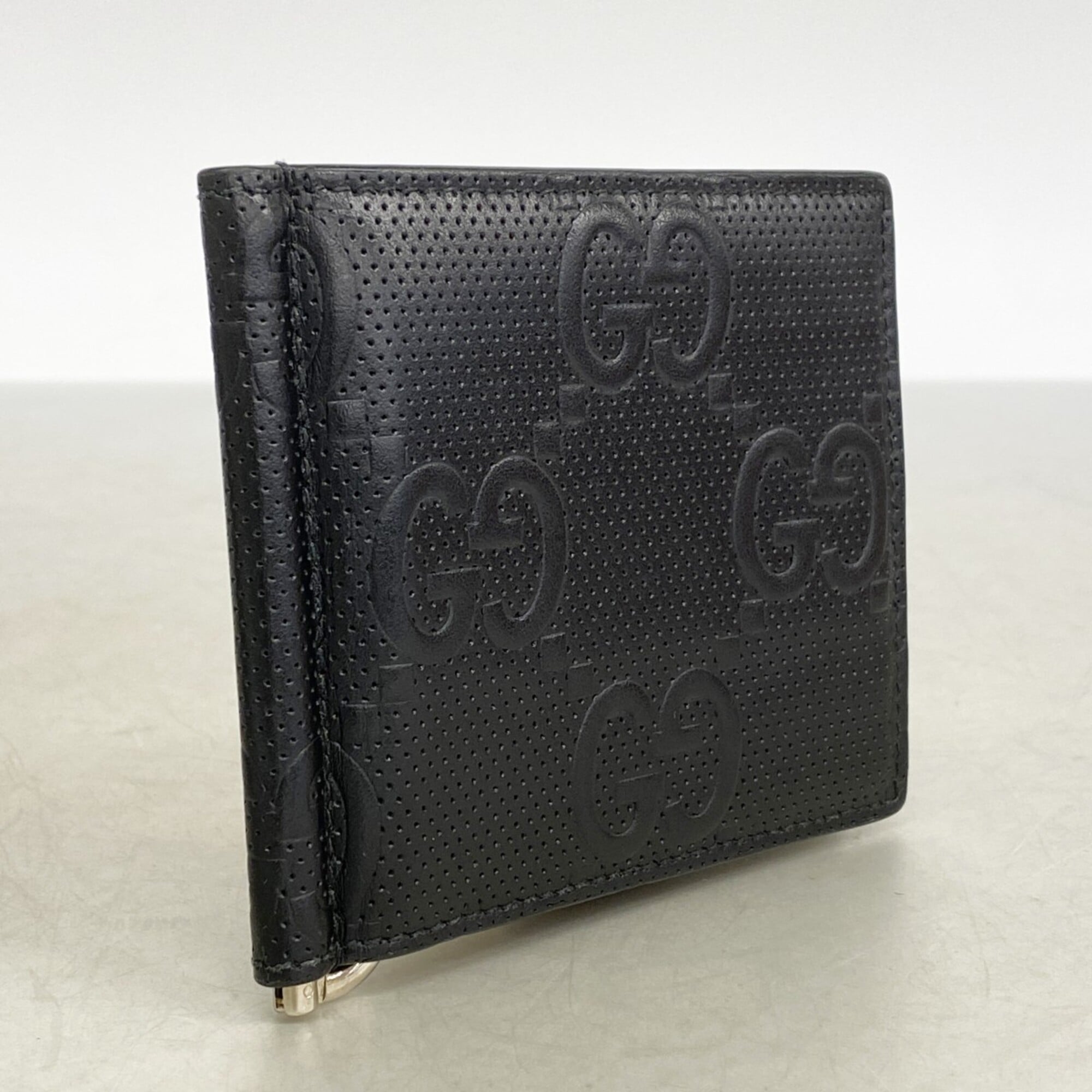 Gucci Black Leather Money Clip (Pre-Owned)
