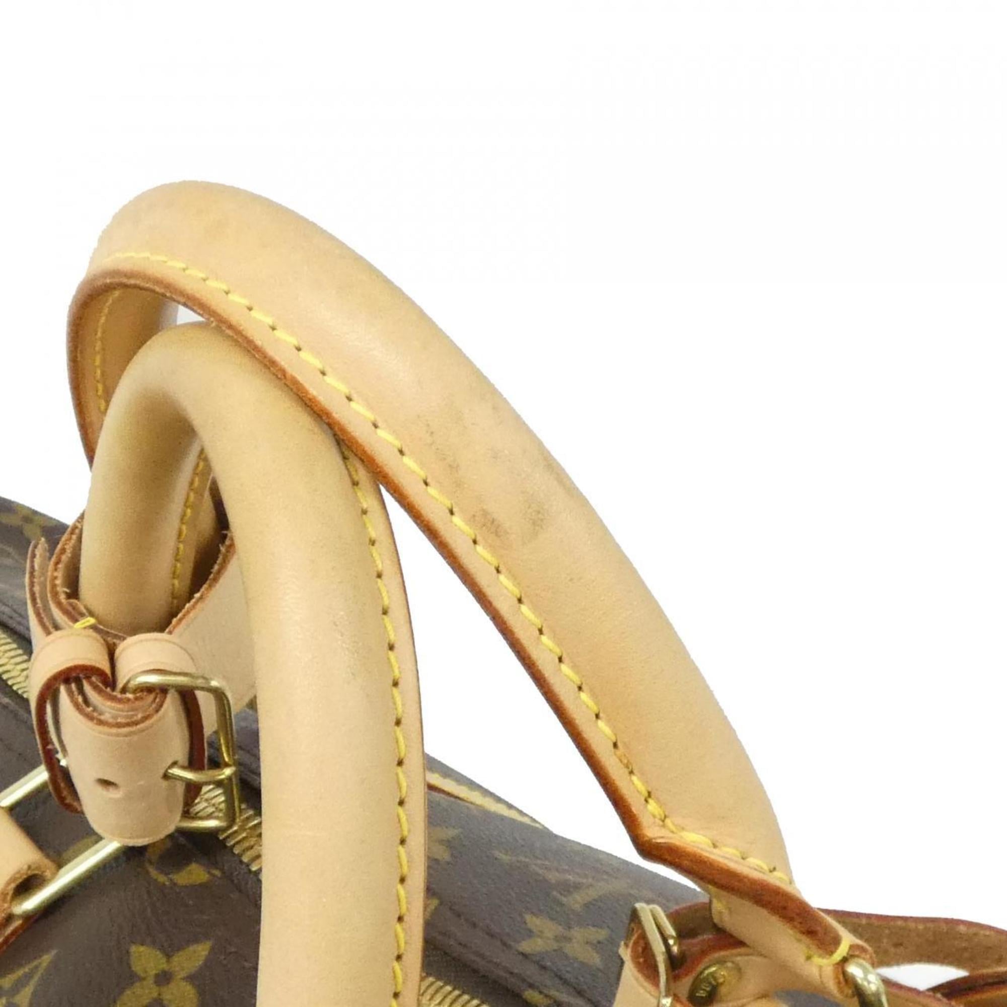 Louis Vuitton Marron Coated Canvas Boston Bag