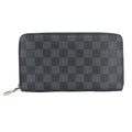 Louis Vuitton Black Gray Damier Graphite Leather Long Wallet