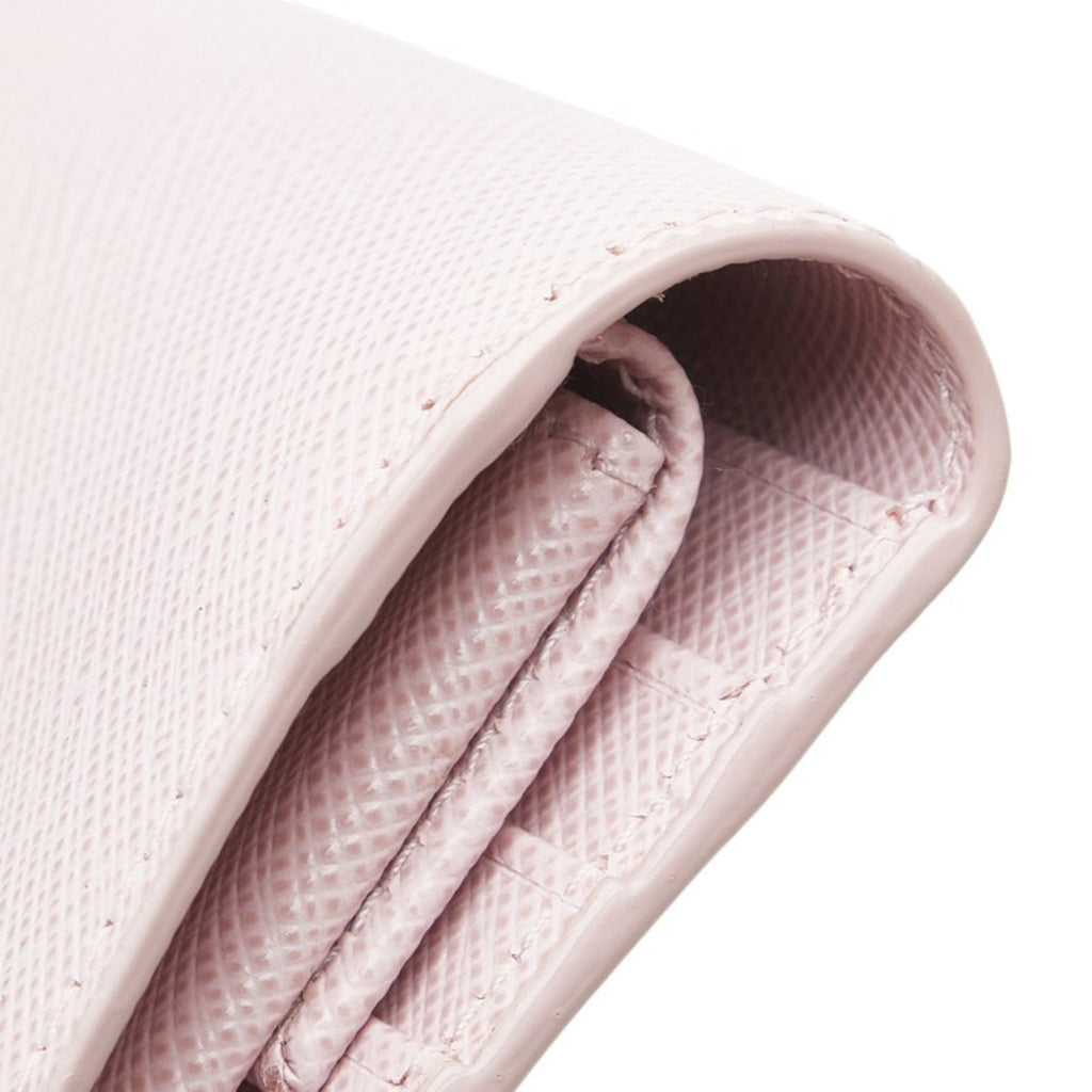 Prada Saffiano Pink Leather Wallet (Bi-Fold)