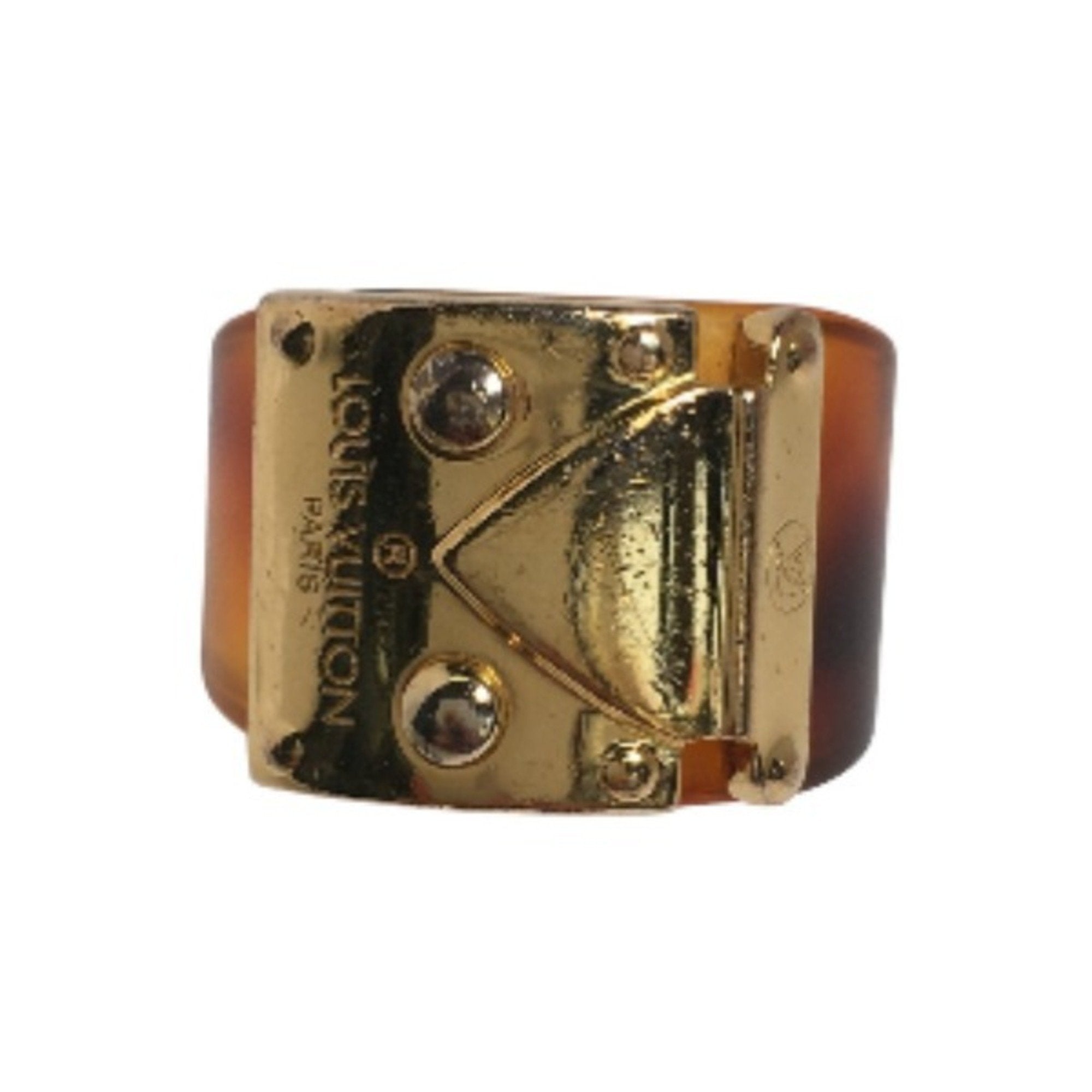 Louis Vuitton Metal Plastic Band Ring