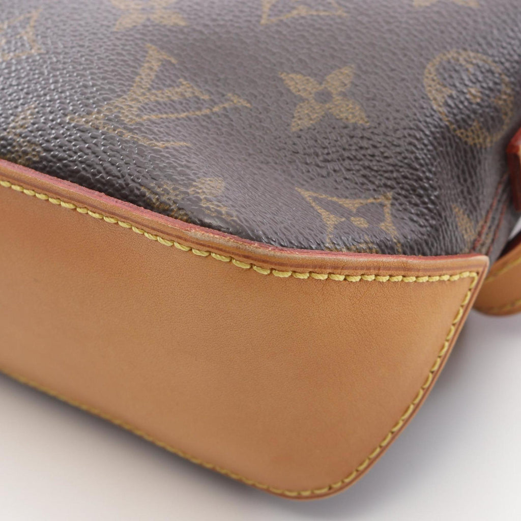 Louis Vuitton Brown Monogram Pvc Coated Canvas Leather Shoulder Bag