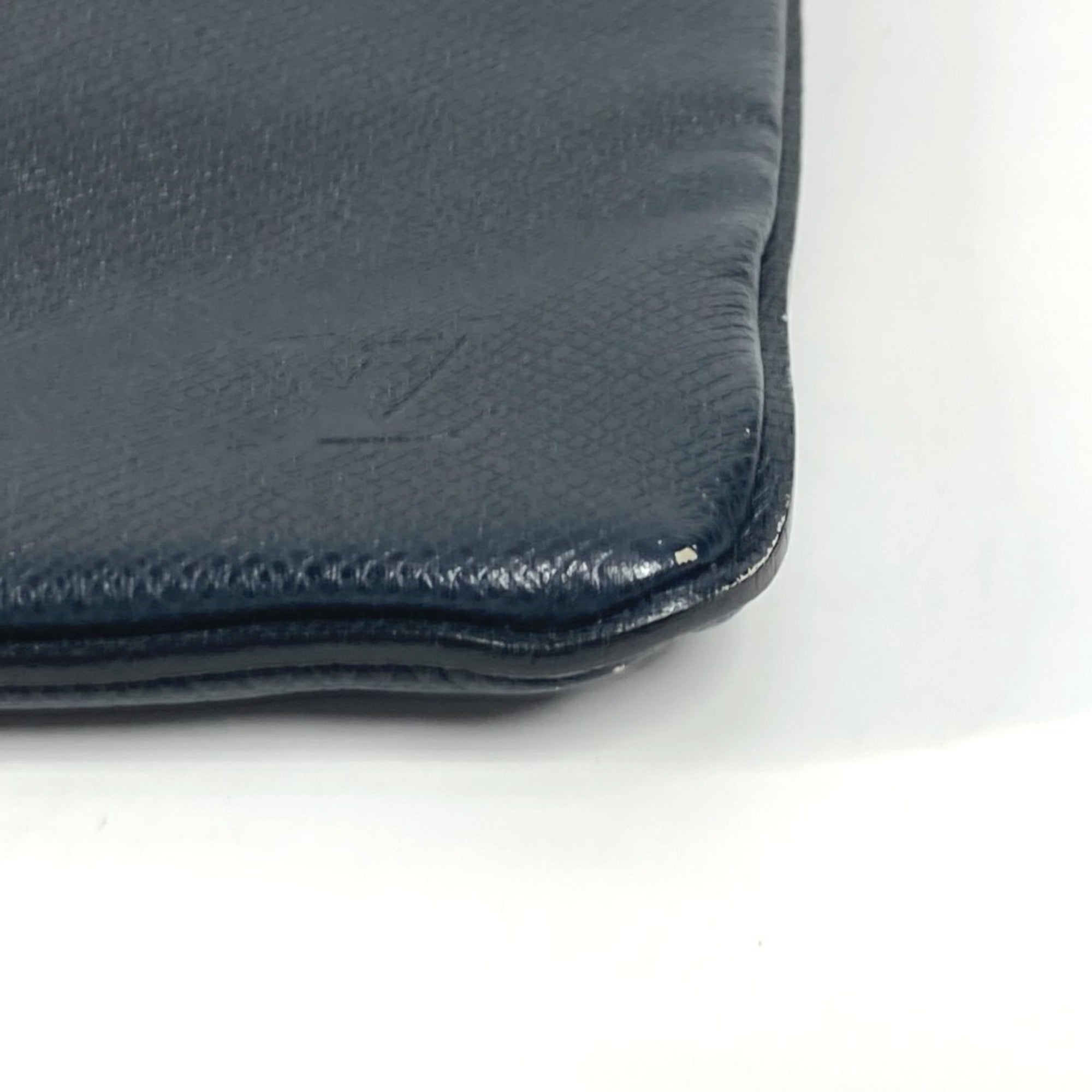 Louis Vuitton Boreal Navy Taiga Leather Shoulder Bag