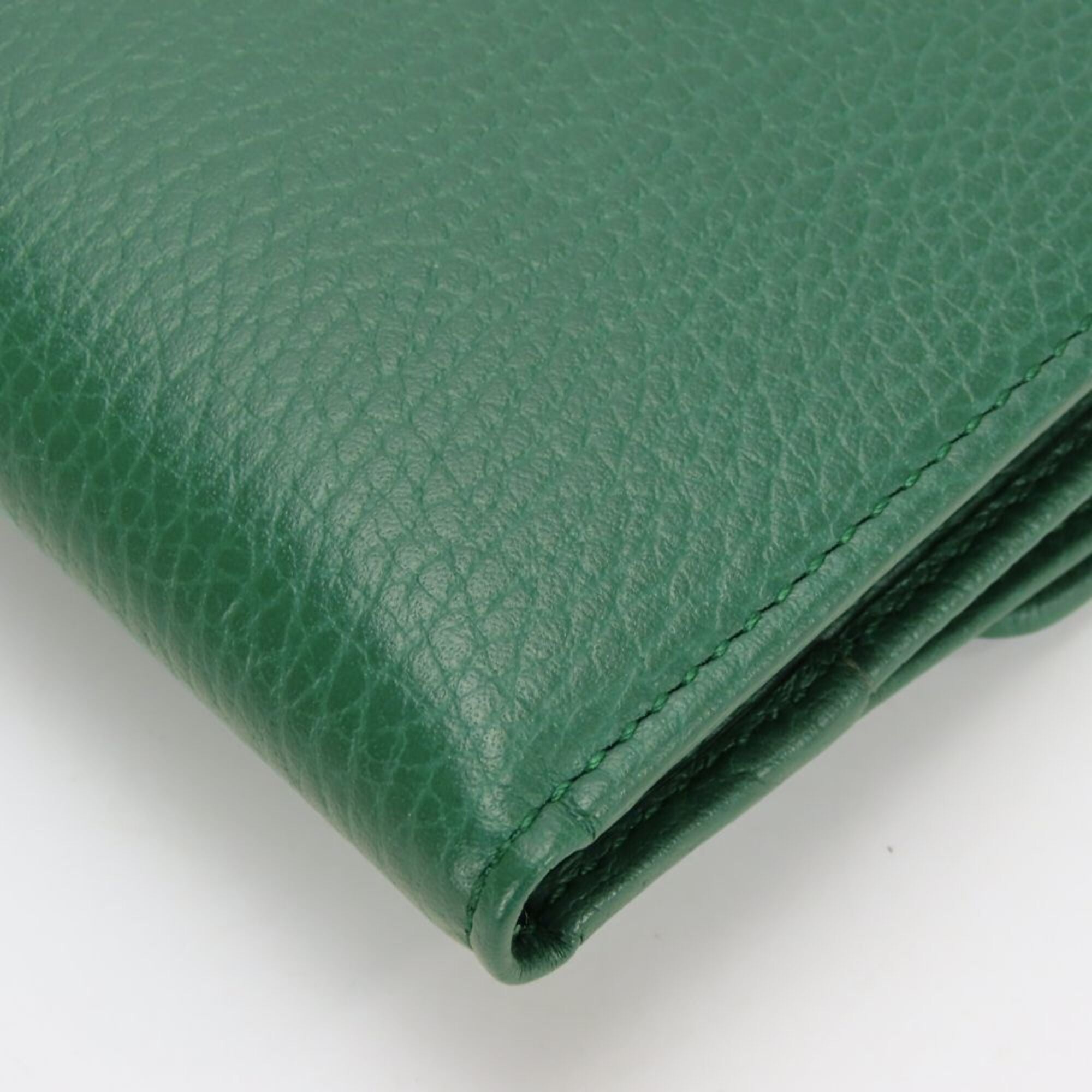 Gucci Green Leather Wallet (Bi-Fold) (Pre-Owned)