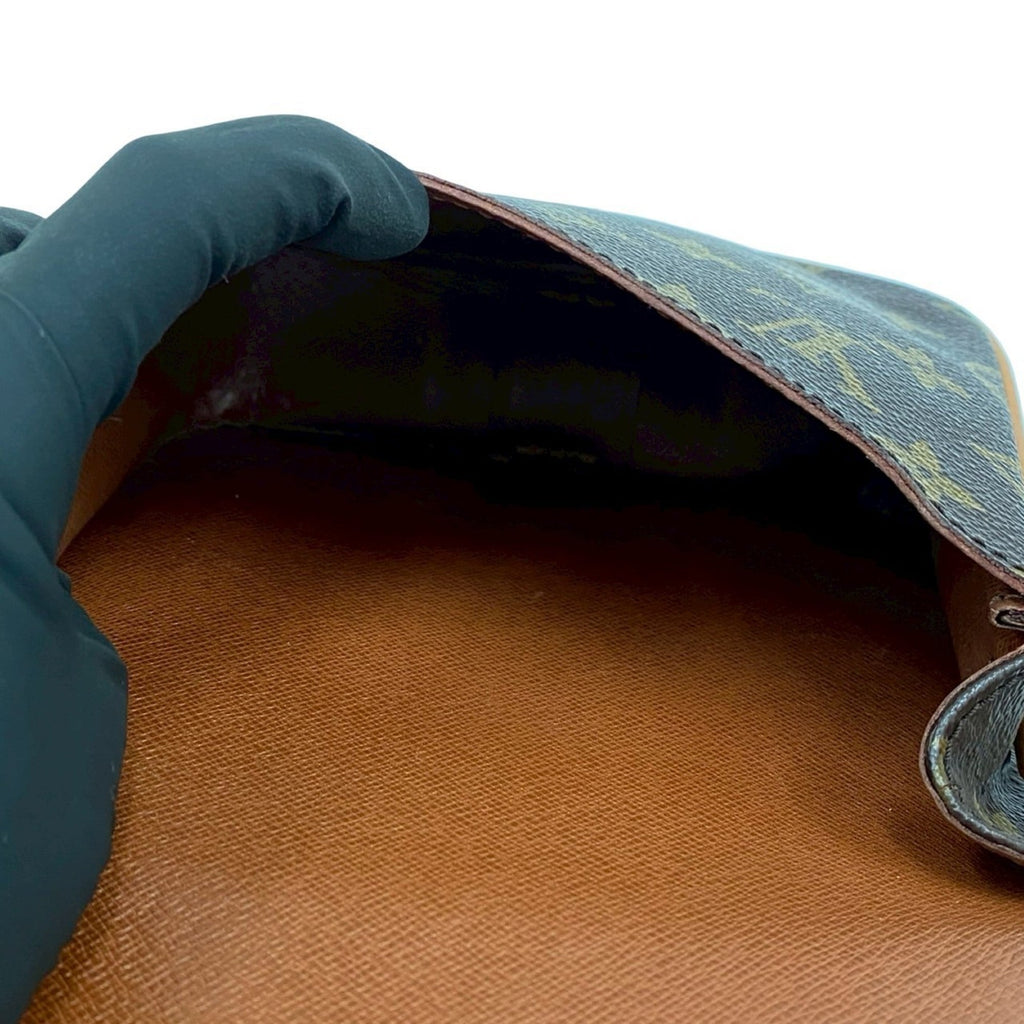 Louis Vuitton Brown Pvc Leather Pochette Shoulder Bag