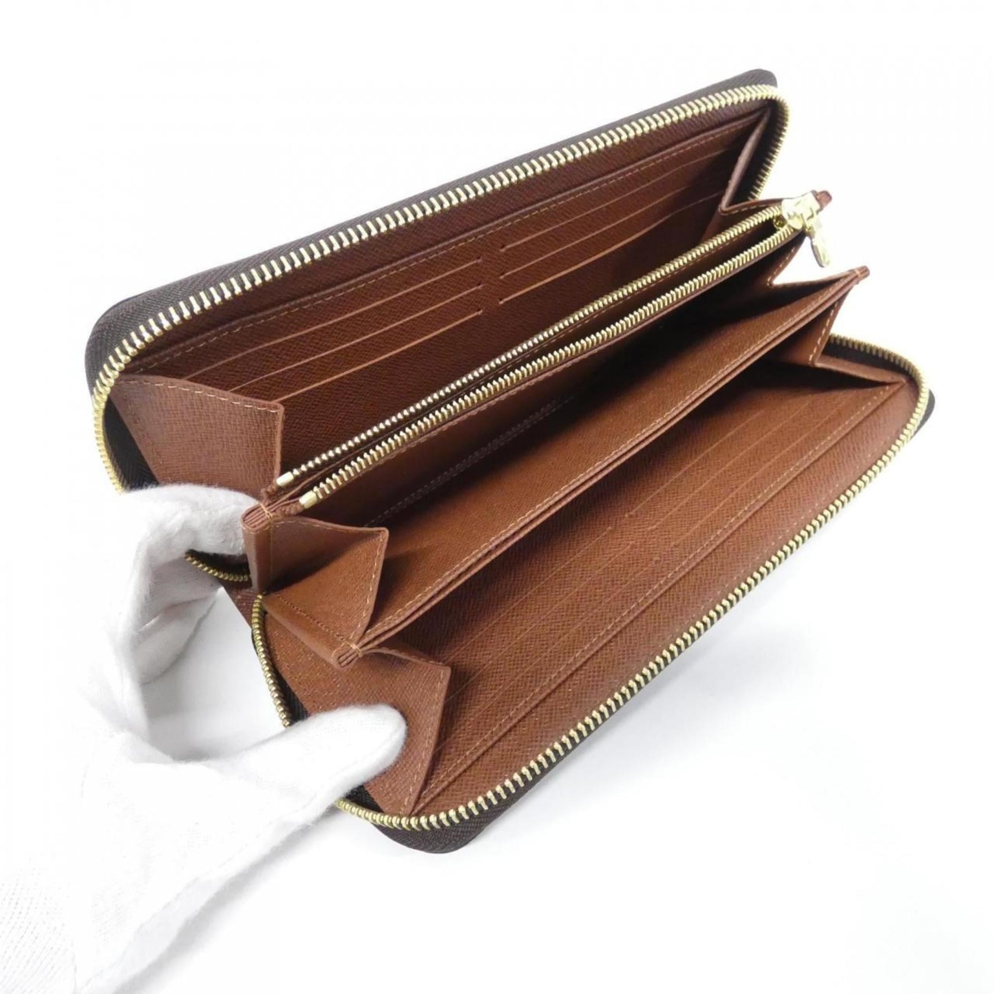 Louis Vuitton Marron Coated Canvas Long Wallet