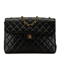 Chanel Black Leather Shoulder Bag