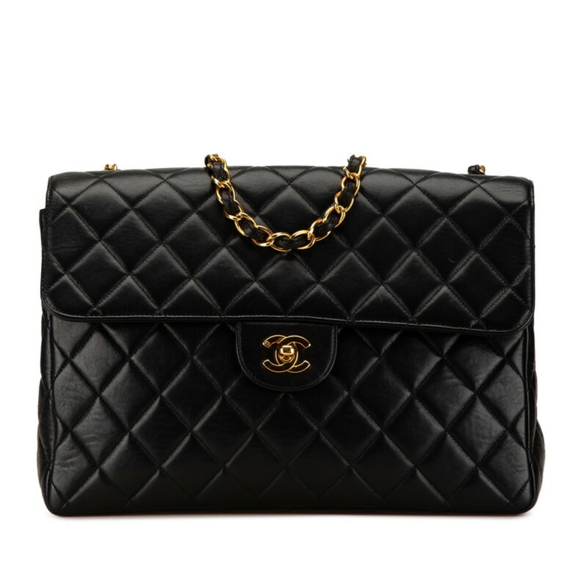Chanel Black Leather Shoulder Bag