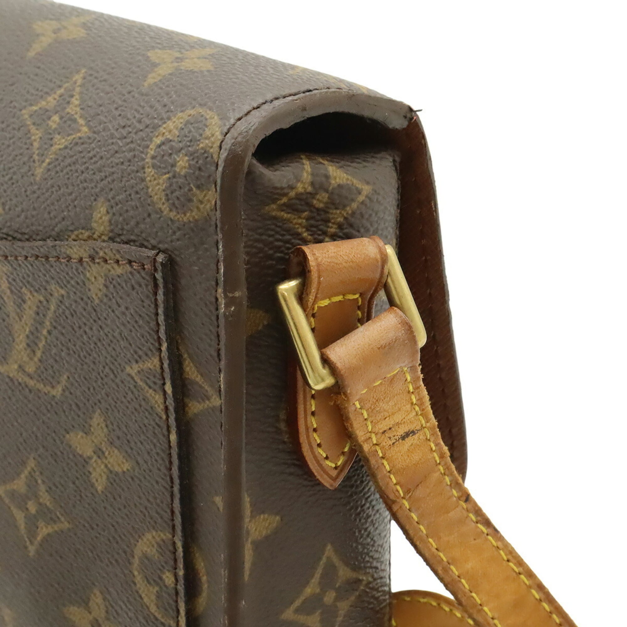 Louis Vuitton Brown Canvas Pochette Shoulder Bag