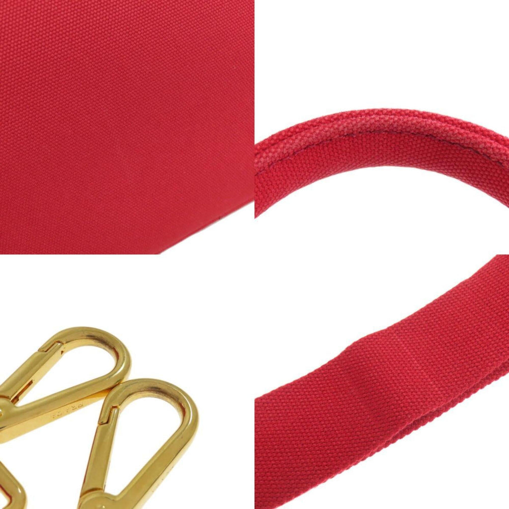 Prada Red Color Canapa Handbag