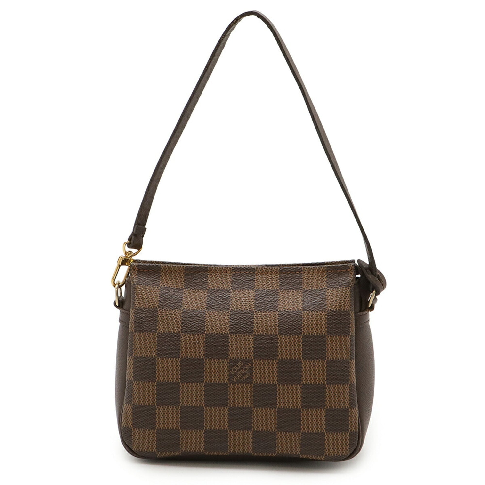Louis Vuitton Brown Damier Canvas Pvc Handbag Pouch