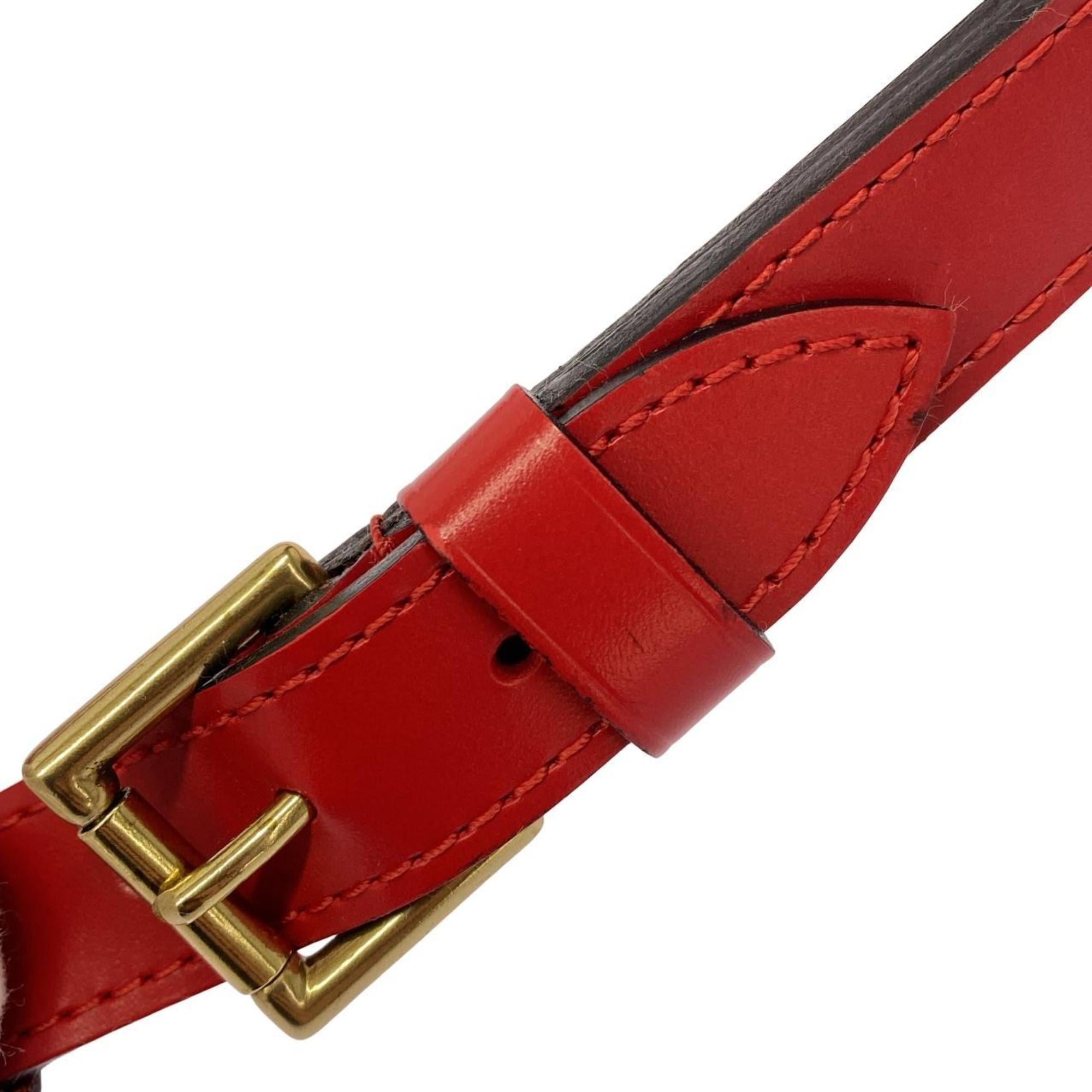 Louis Vuitton Red Color Leather Shoulder Bag