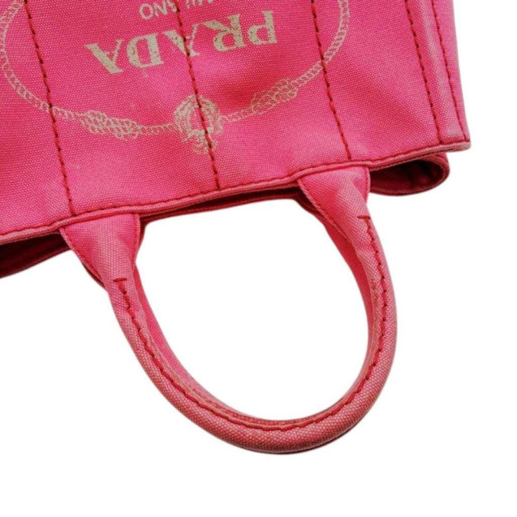 Prada Pink Canvas Tote Bag