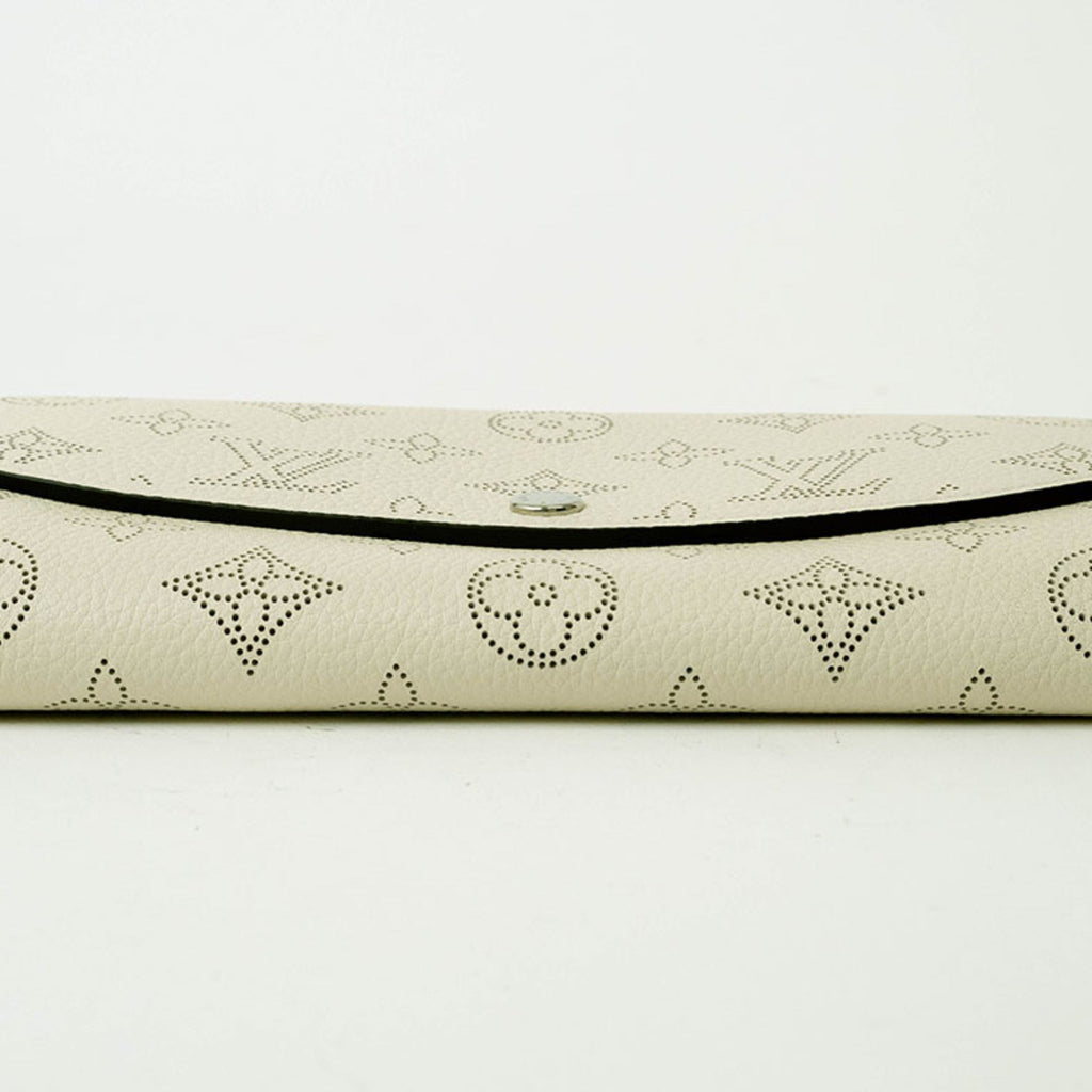 Louis Vuitton Cream Lv Off White Leather Long Wallet