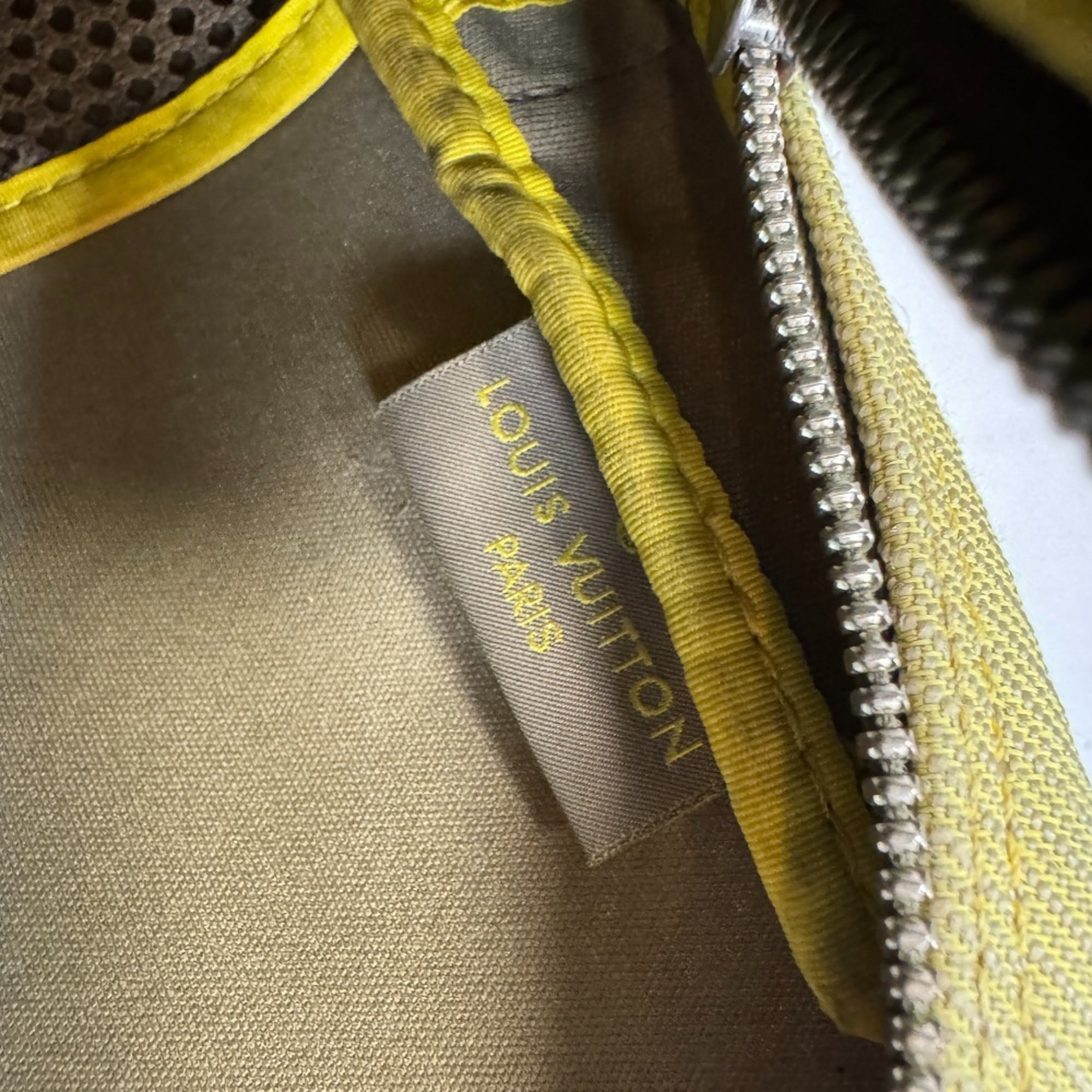 Louis Vuitton Yellow Canvas Pochette Shoulder Bag