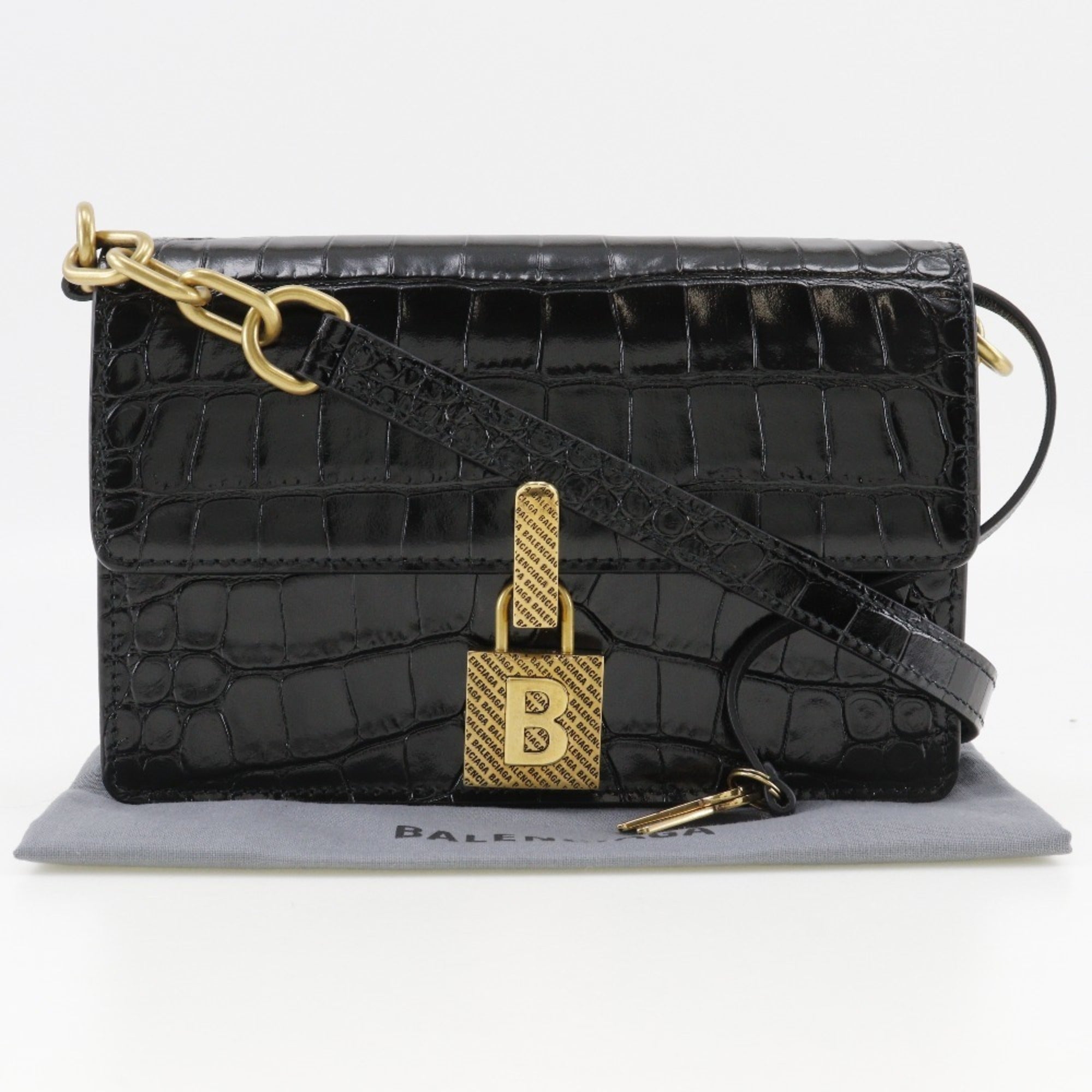 Balenciaga Black Leather Shoulder