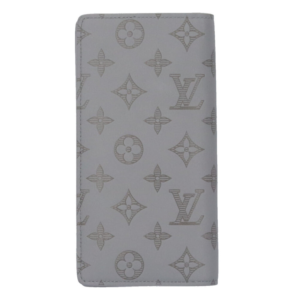Louis Vuitton Gray Monogram Shadow Long Wallet