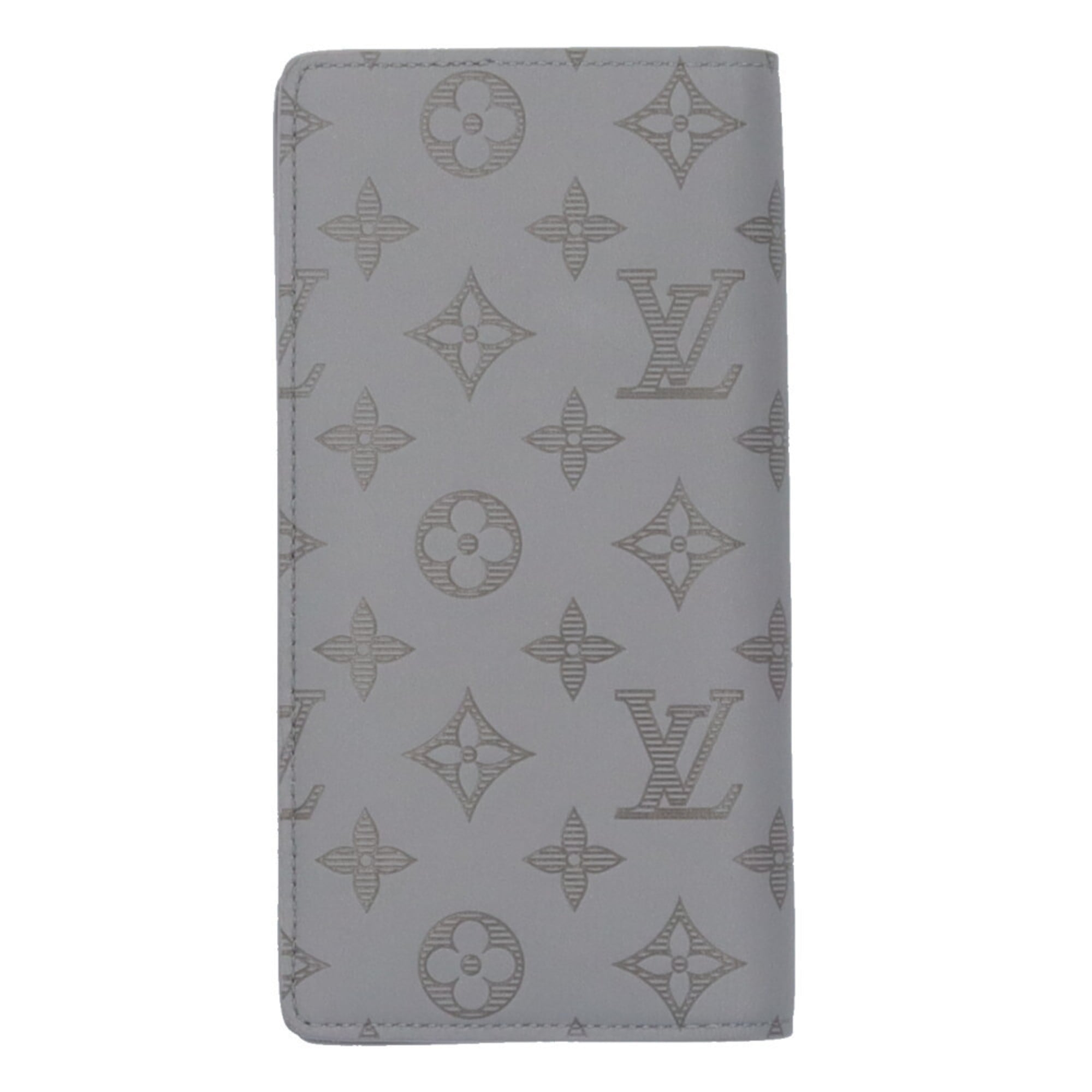 Louis Vuitton Gray Monogram Shadow Long Wallet