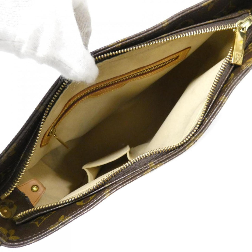 Louis Vuitton Brown Coated Canvas Shoulder Bag