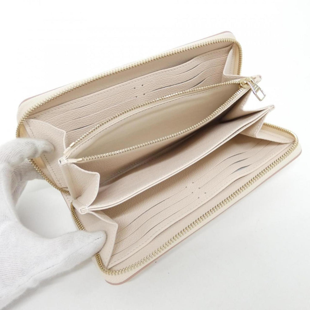 Louis Vuitton White Leather Long Wallet