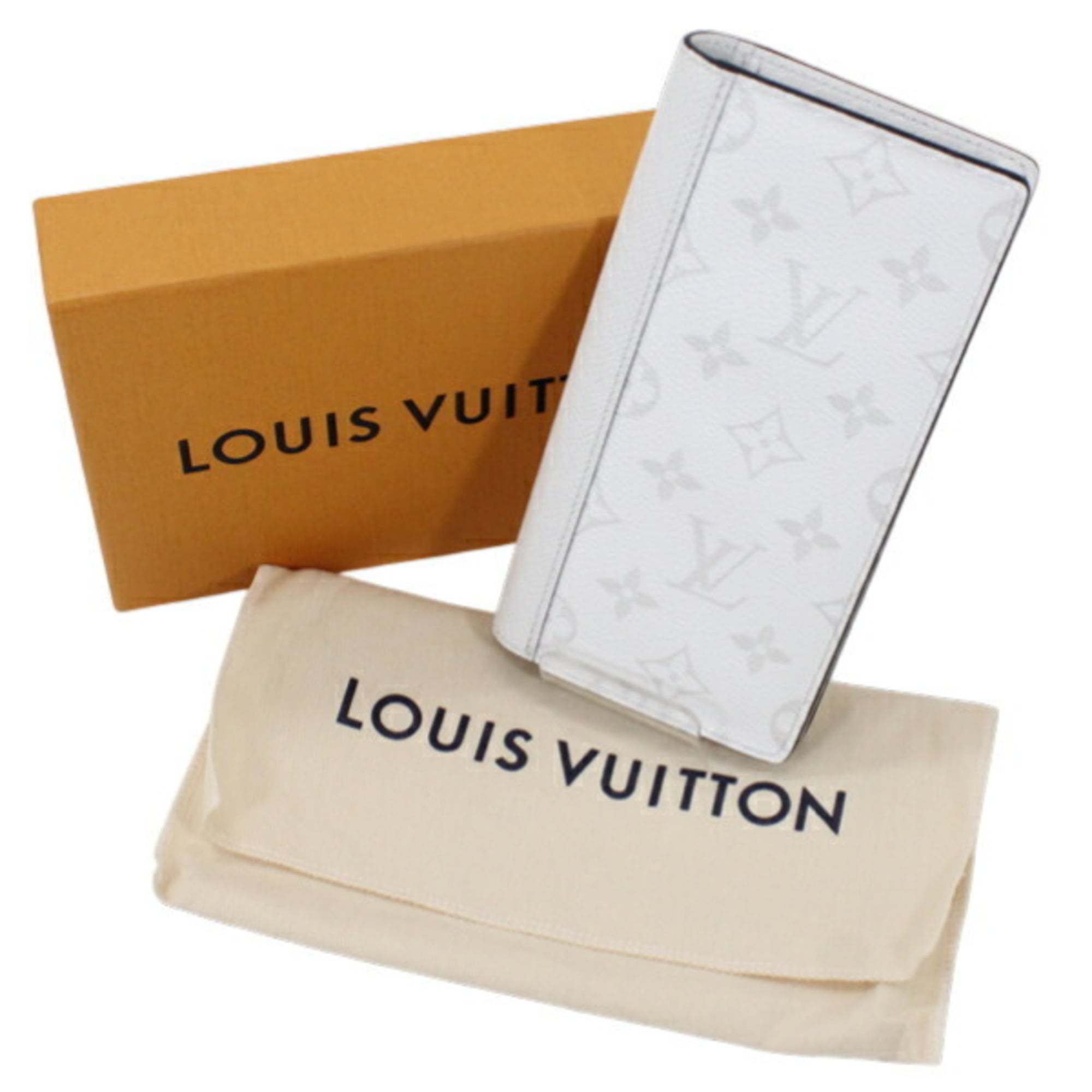 Louis Vuitton Taigarama Blanc White Taigarama Long Wallet