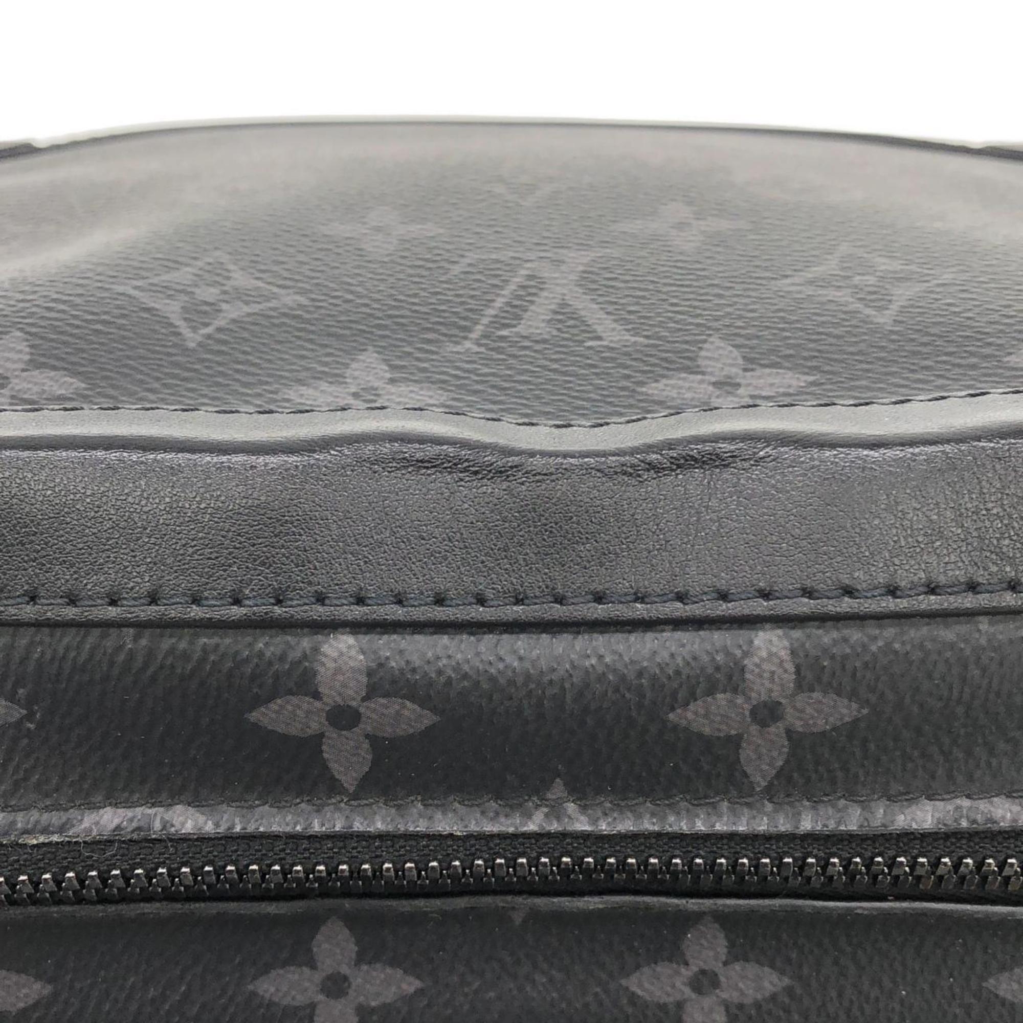 Louis Vuitton Black Coated Canvas Shoulder Bag