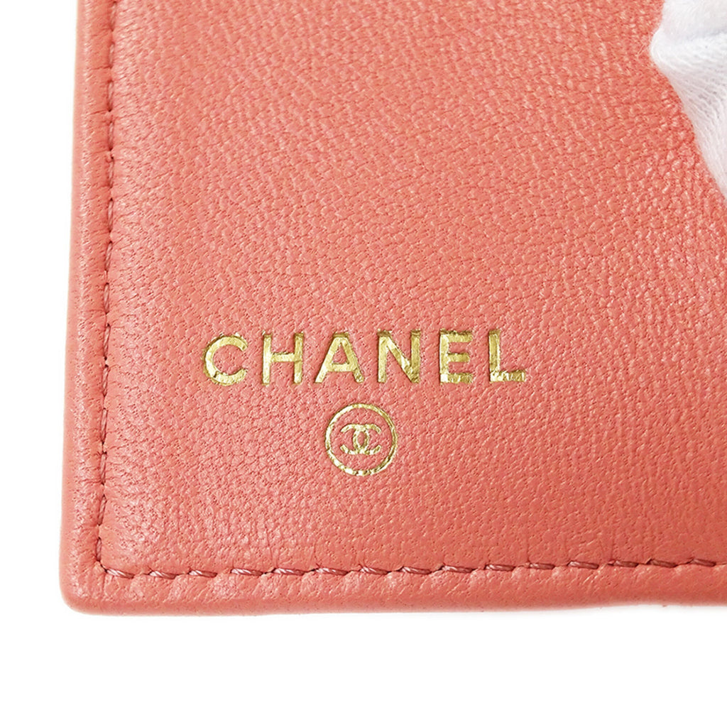 Chanel Pink Leather Wallet (Tri-Fold)