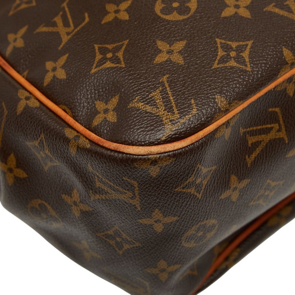 Louis Vuitton Brown Pvc Leather Handbag Shoulder Bag Tote Bag