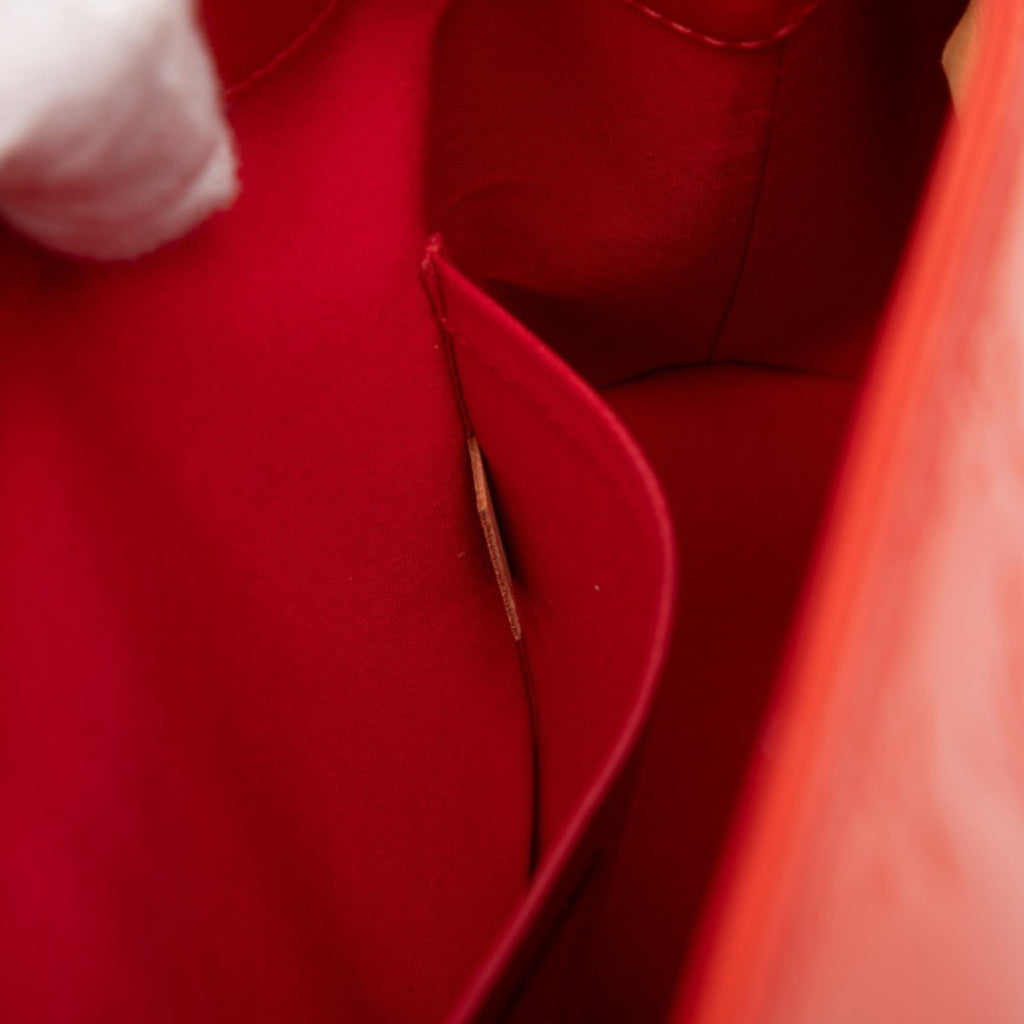 Louis Vuitton Red Color Rouge Patent Leather Shoulder Bag