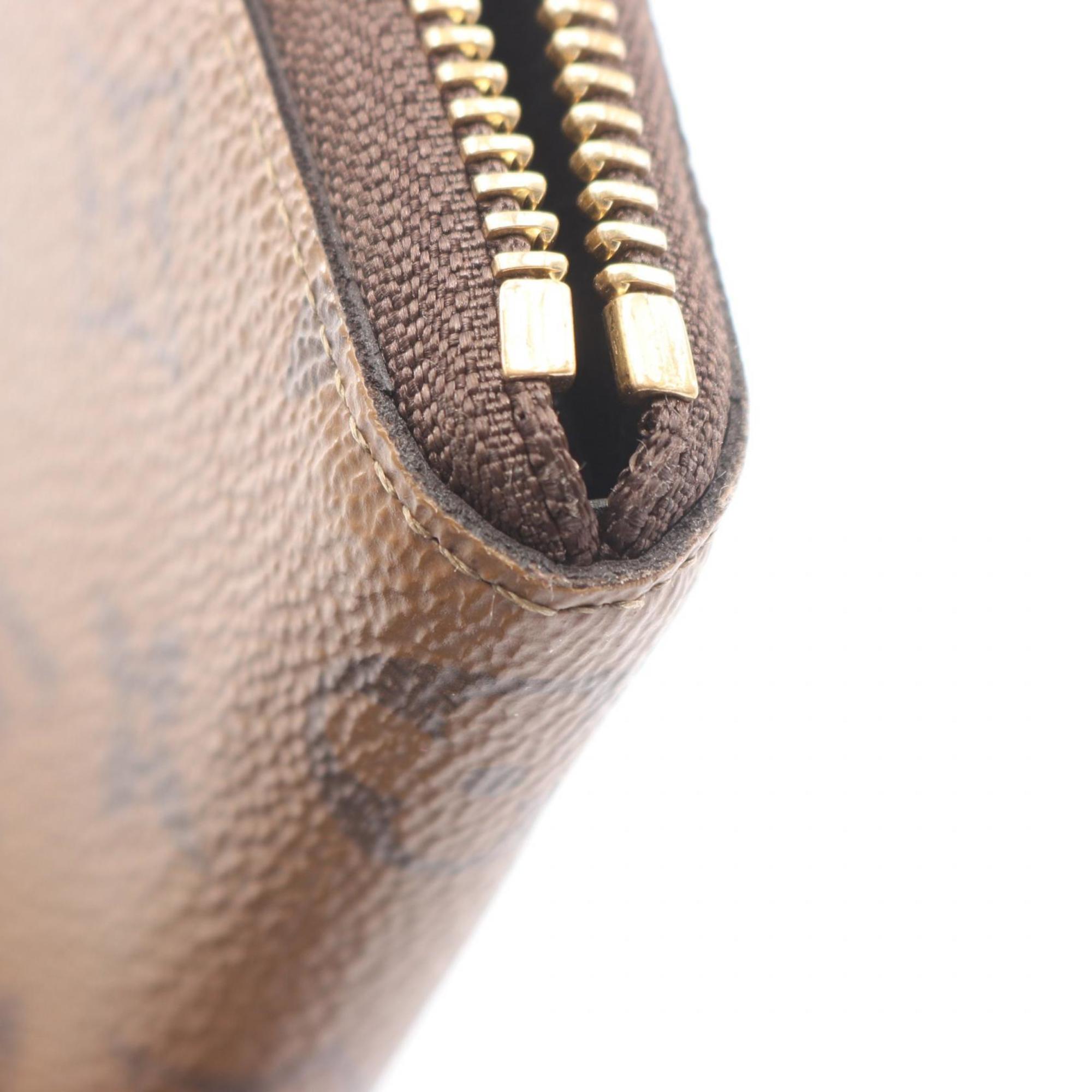 Louis Vuitton Brown Monogram Reverse Coated Canvas Long Wallet