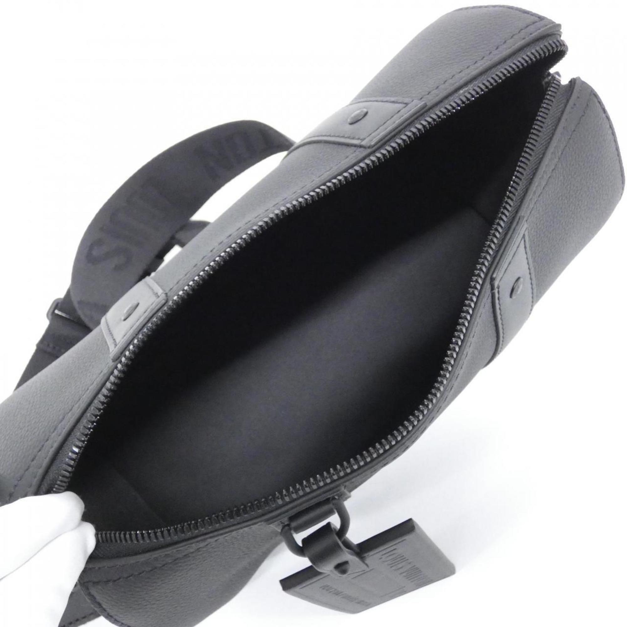 Louis Vuitton Black Leather Shoulder Bag