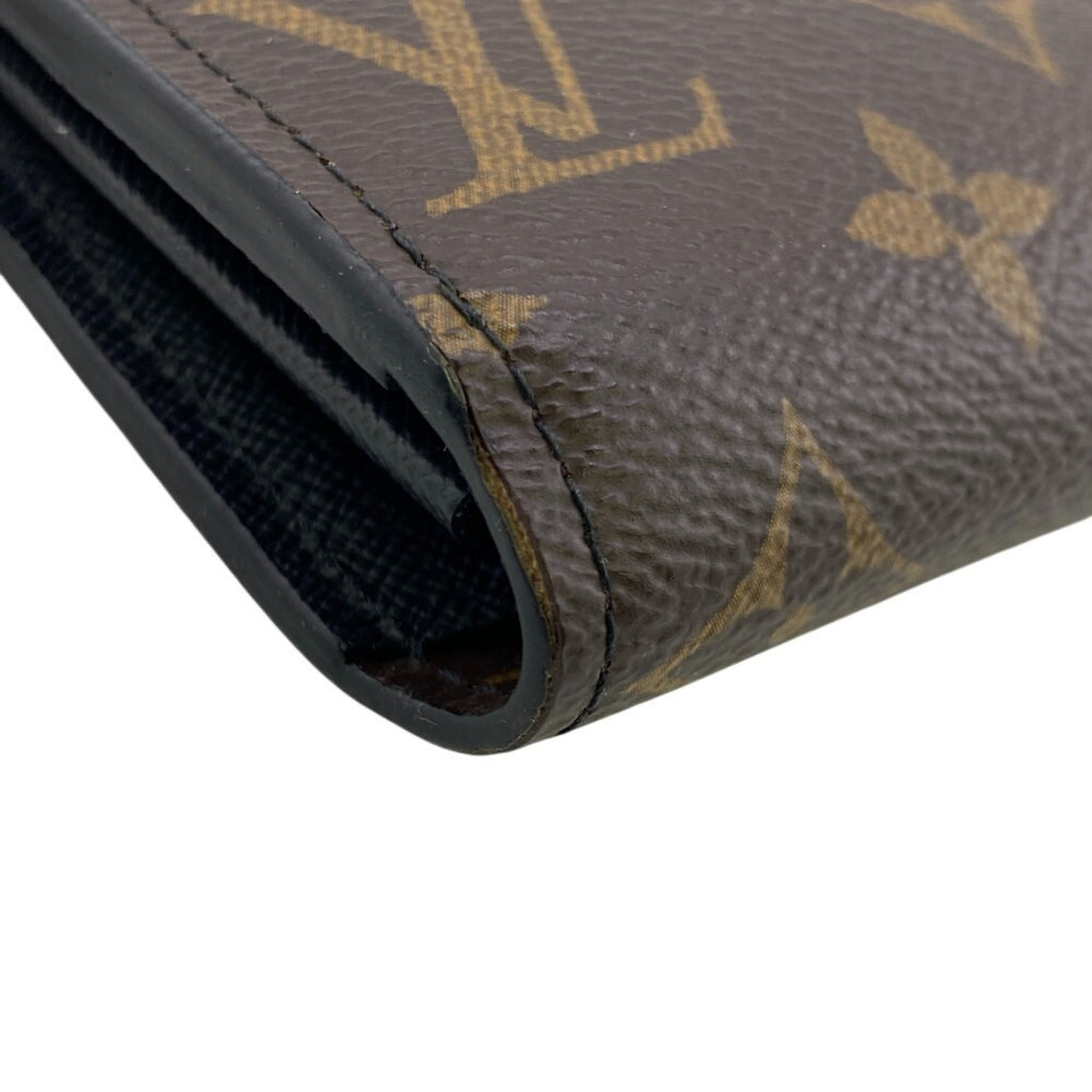 Louis Vuitton Brown Monogram Leather Long Wallet