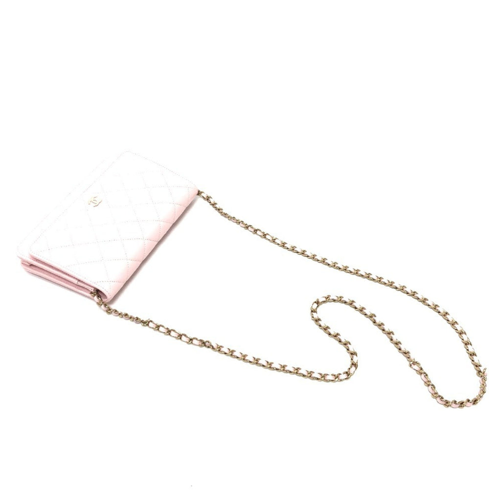 Chanel Pink Caviar Leather Shoulder Bag