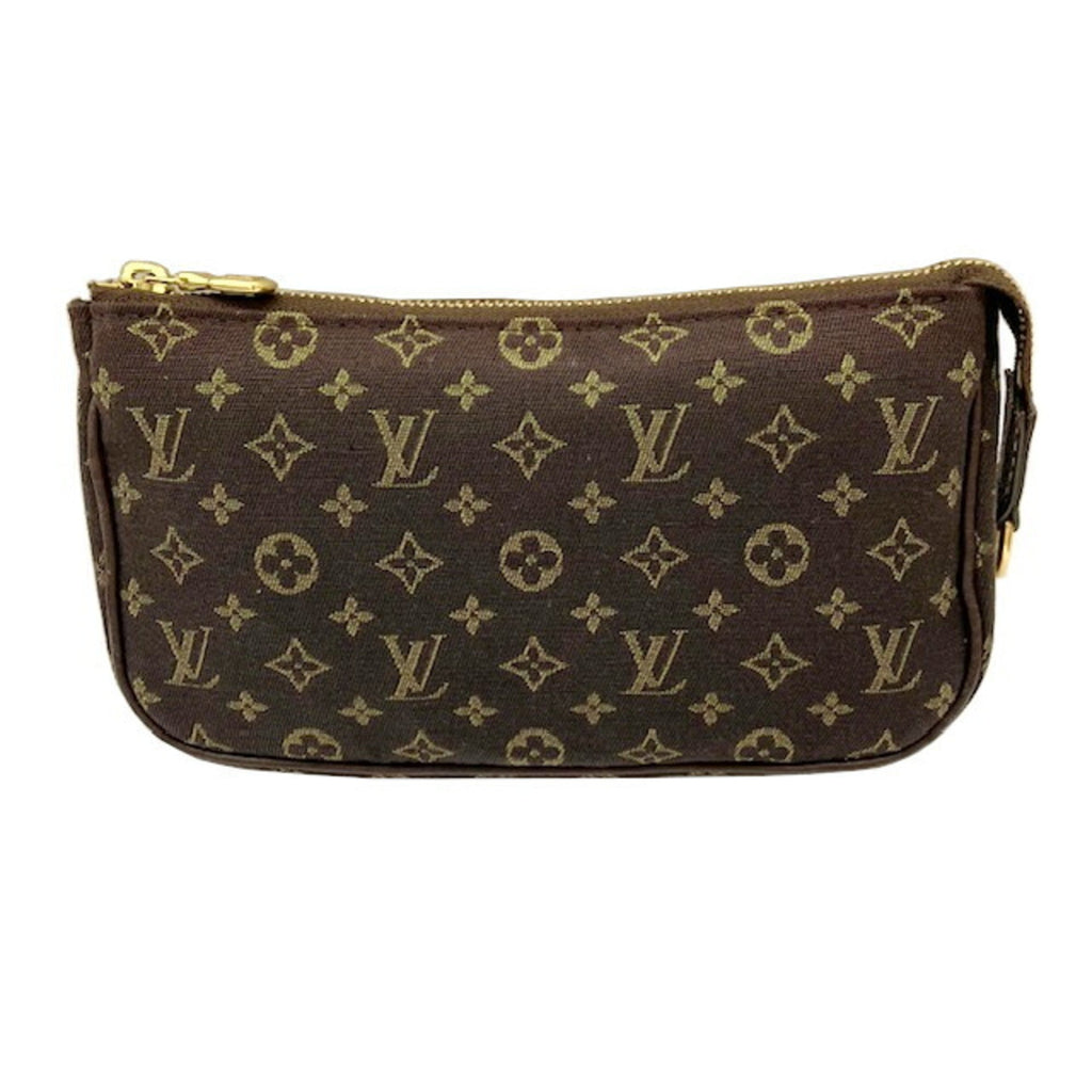 Louis Vuitton Brown Ebene Monogram Mini Lin Pouch