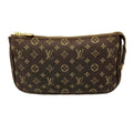 Louis Vuitton Brown Ebene Monogram Mini Lin Pouch