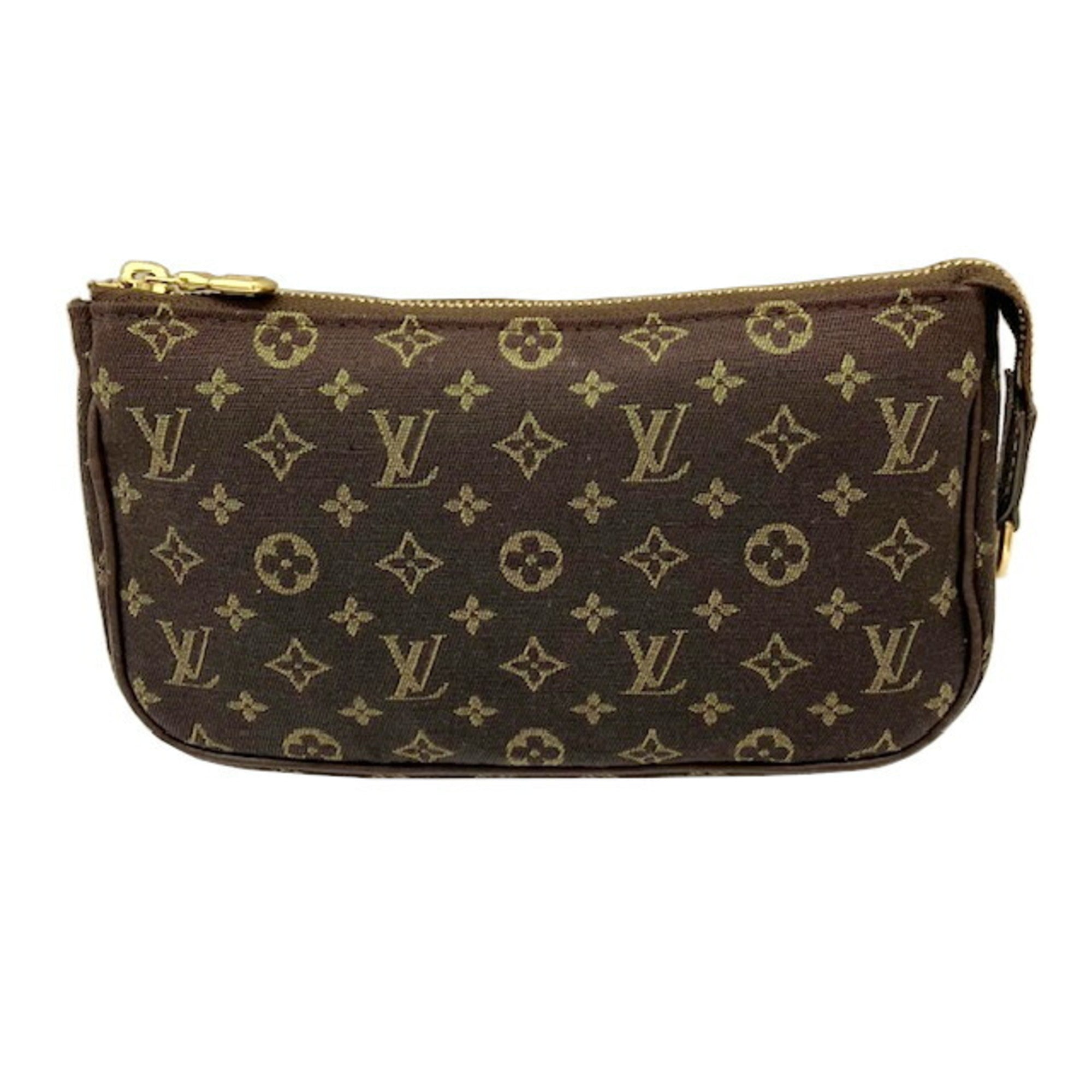 Louis Vuitton Brown Ebene Monogram Mini Lin Pouch