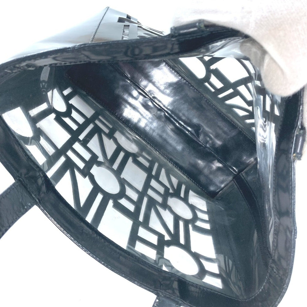 Celine Black Vinyl Shoulder Bag Tote Bag